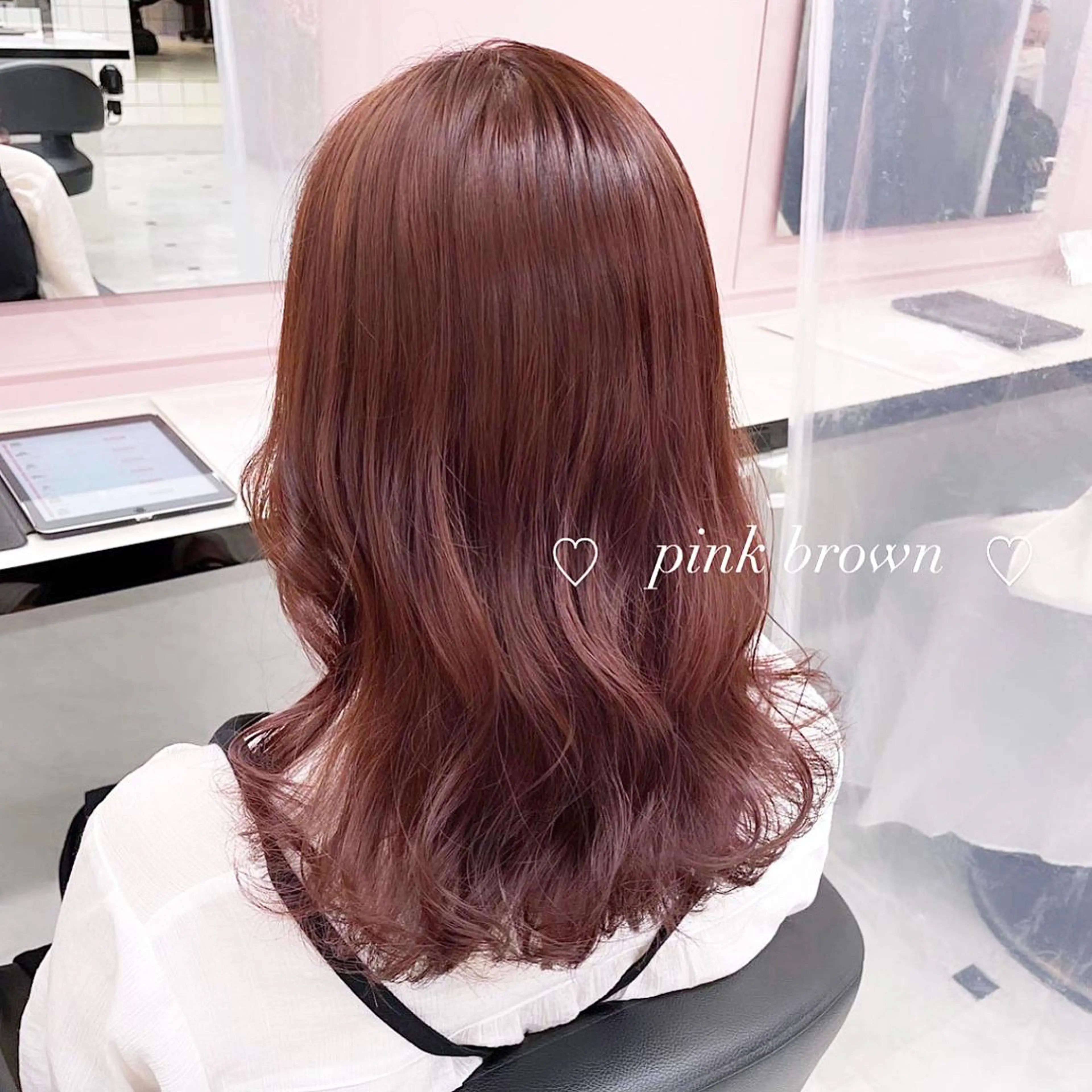 カラー RIKO👼🏻💓 韓国ガーリーのヘアスタイル