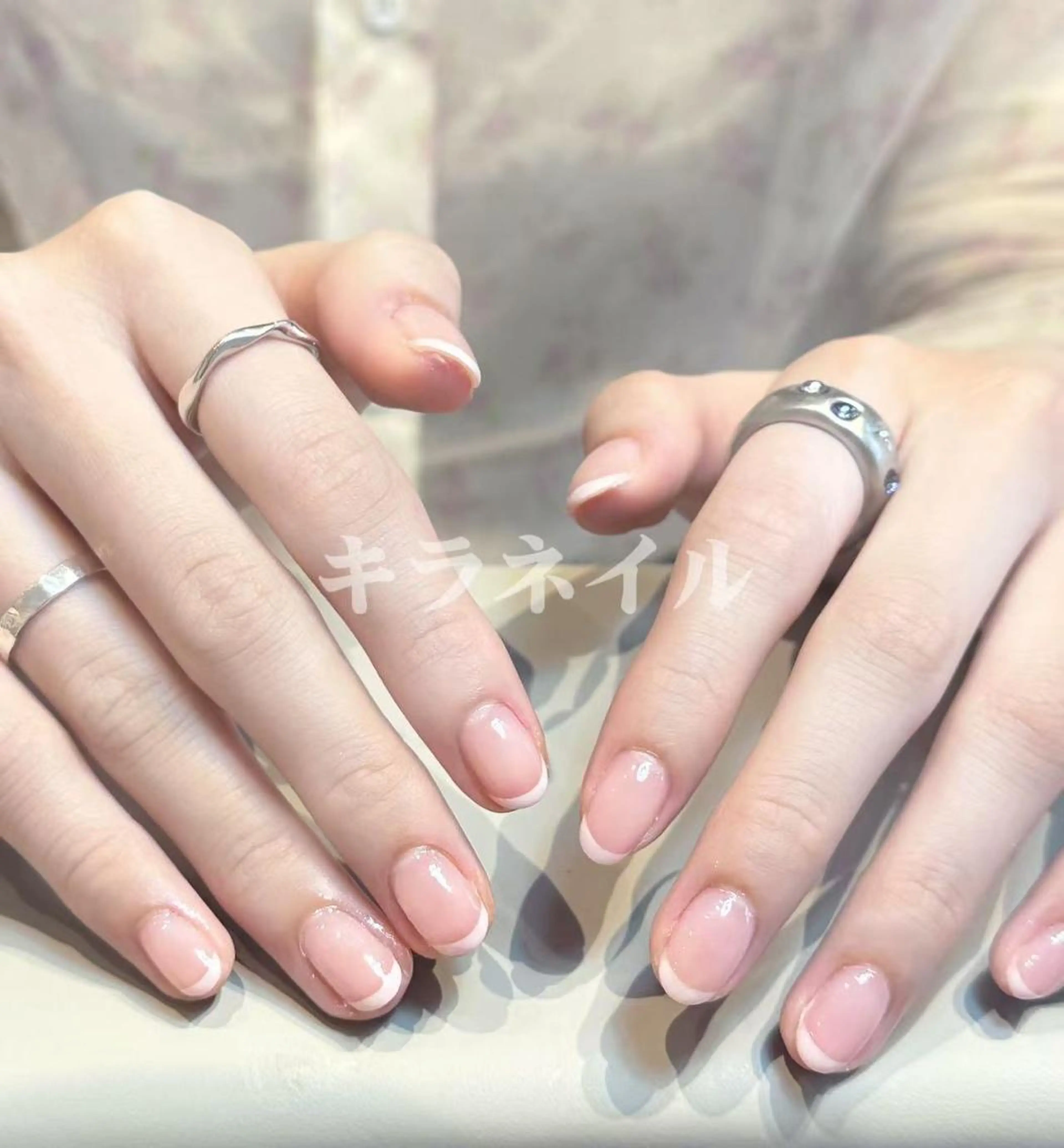 ネイル 🍑長さだし ワンホン💅モモコのネイルデザイン