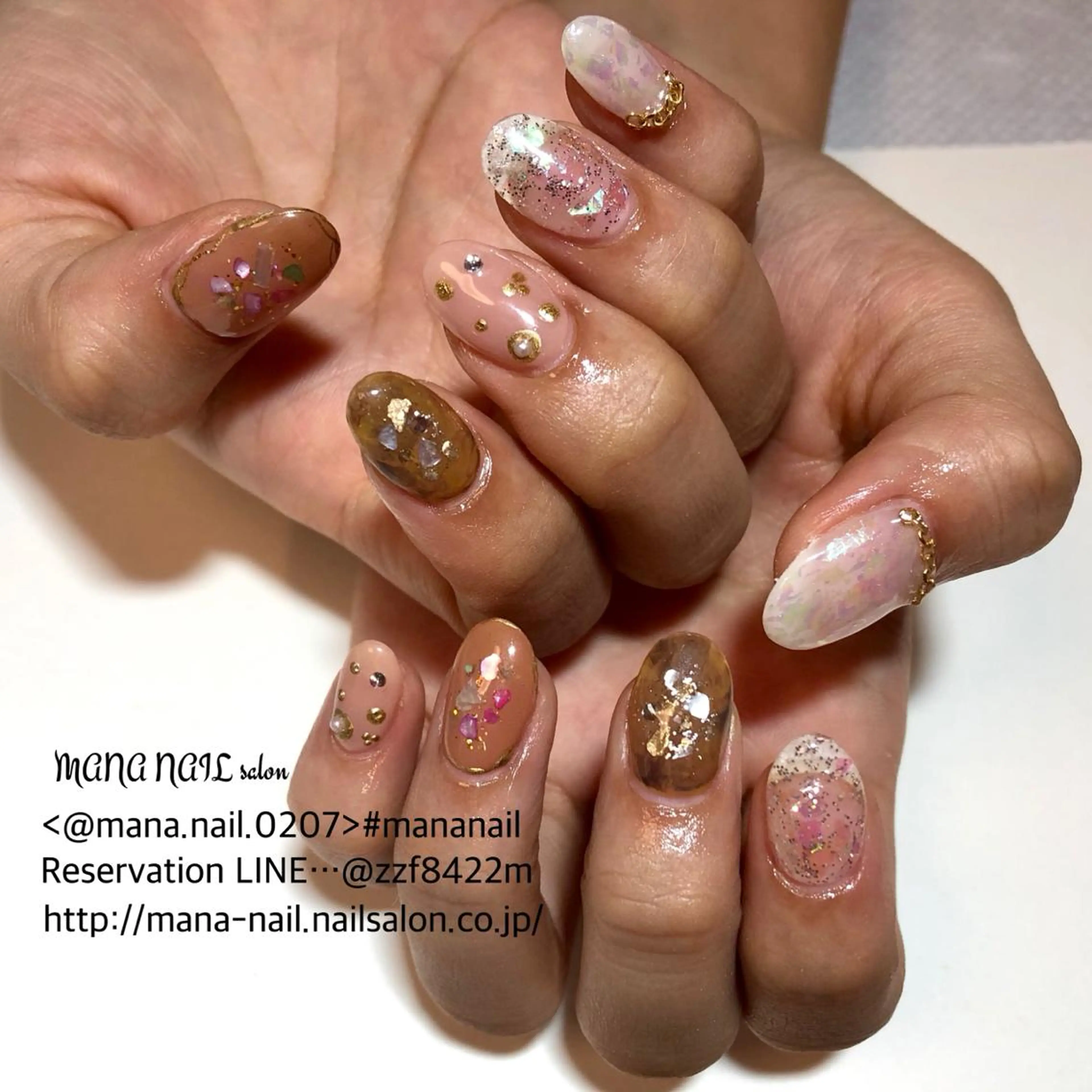 ネイル 長さ出し ジェルネイル ニュアンスネイル 春ネイル 夏ネイル 廣瀬 真奈美のネイルデザイン
