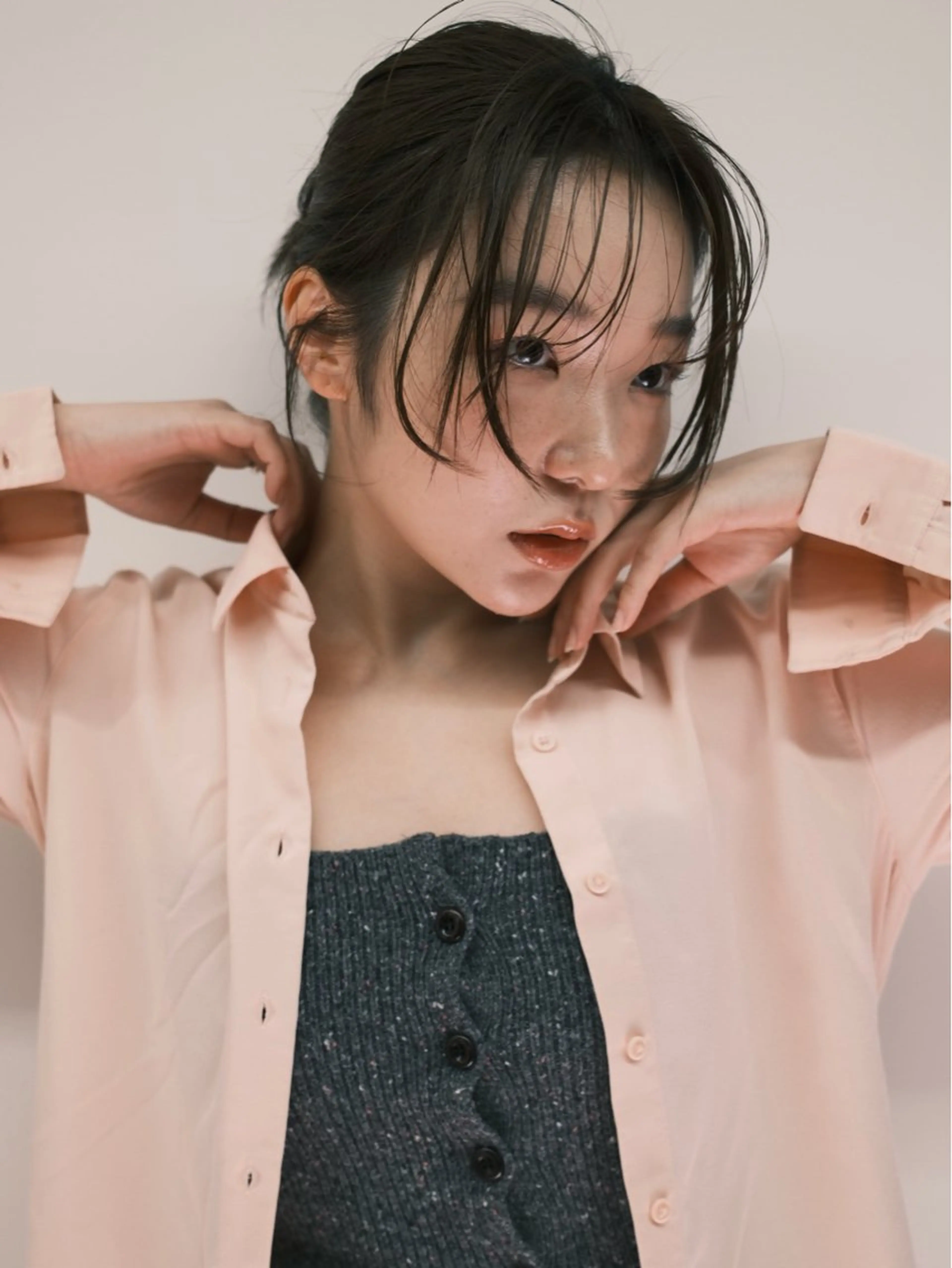 セミロング パーマ カット パーマ パーマ/透明感カラー 元町🌱takutoのヘアスタイル