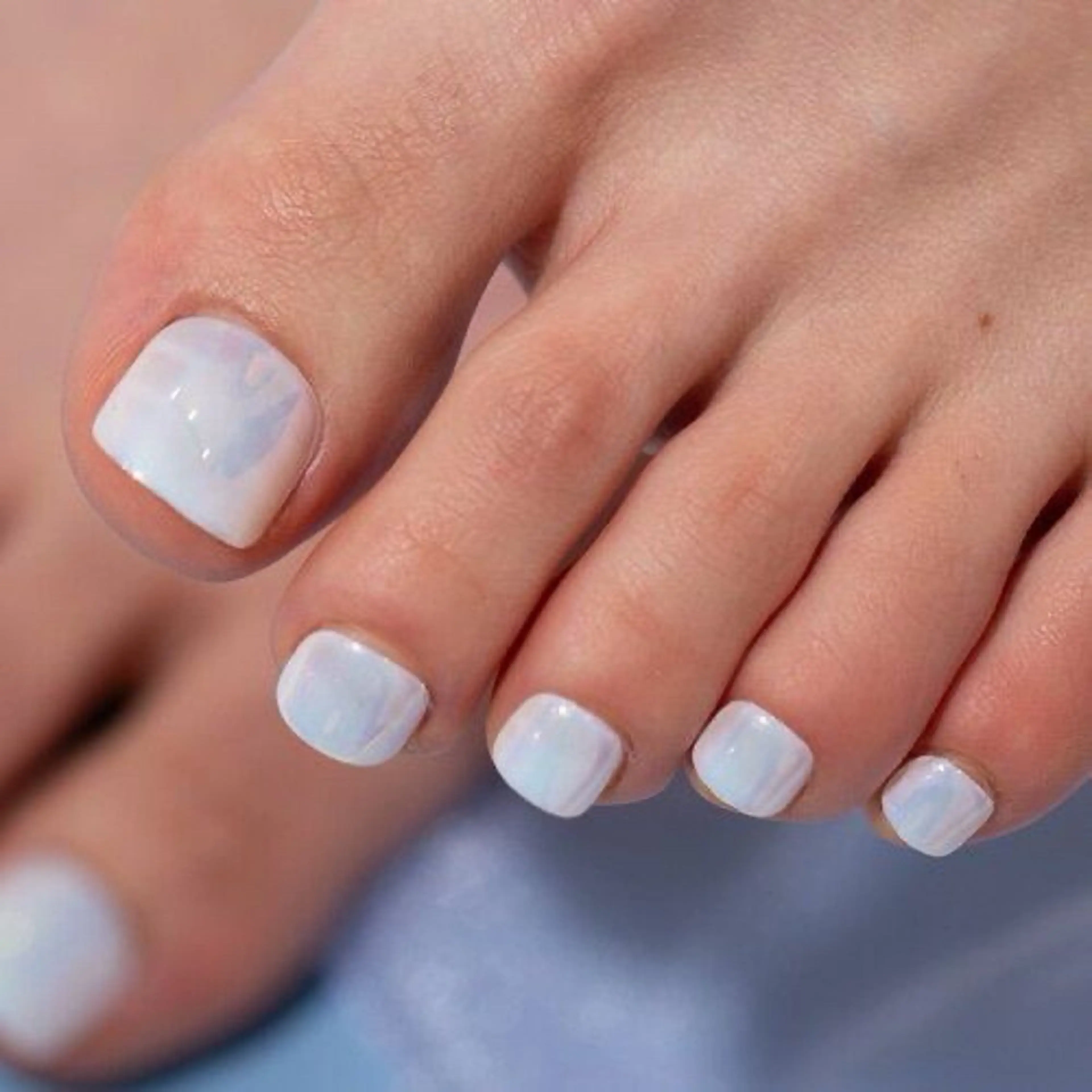 フットネイルワンカラー🩵の写真