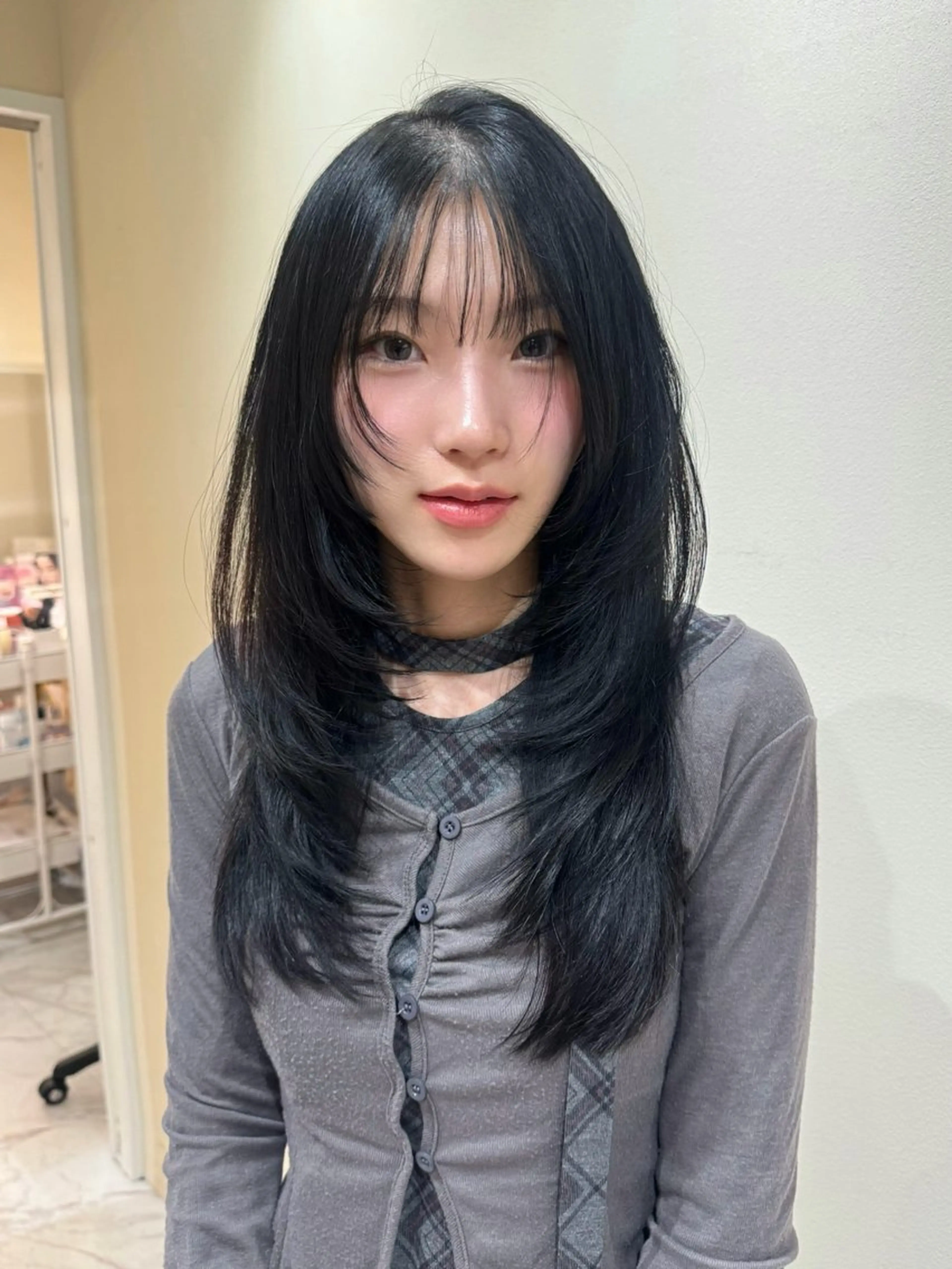 ロング カラー ヘアアレンジ カット ヘアカラー トリートメント レイヤーカット🤍 RINAのヘアスタイル