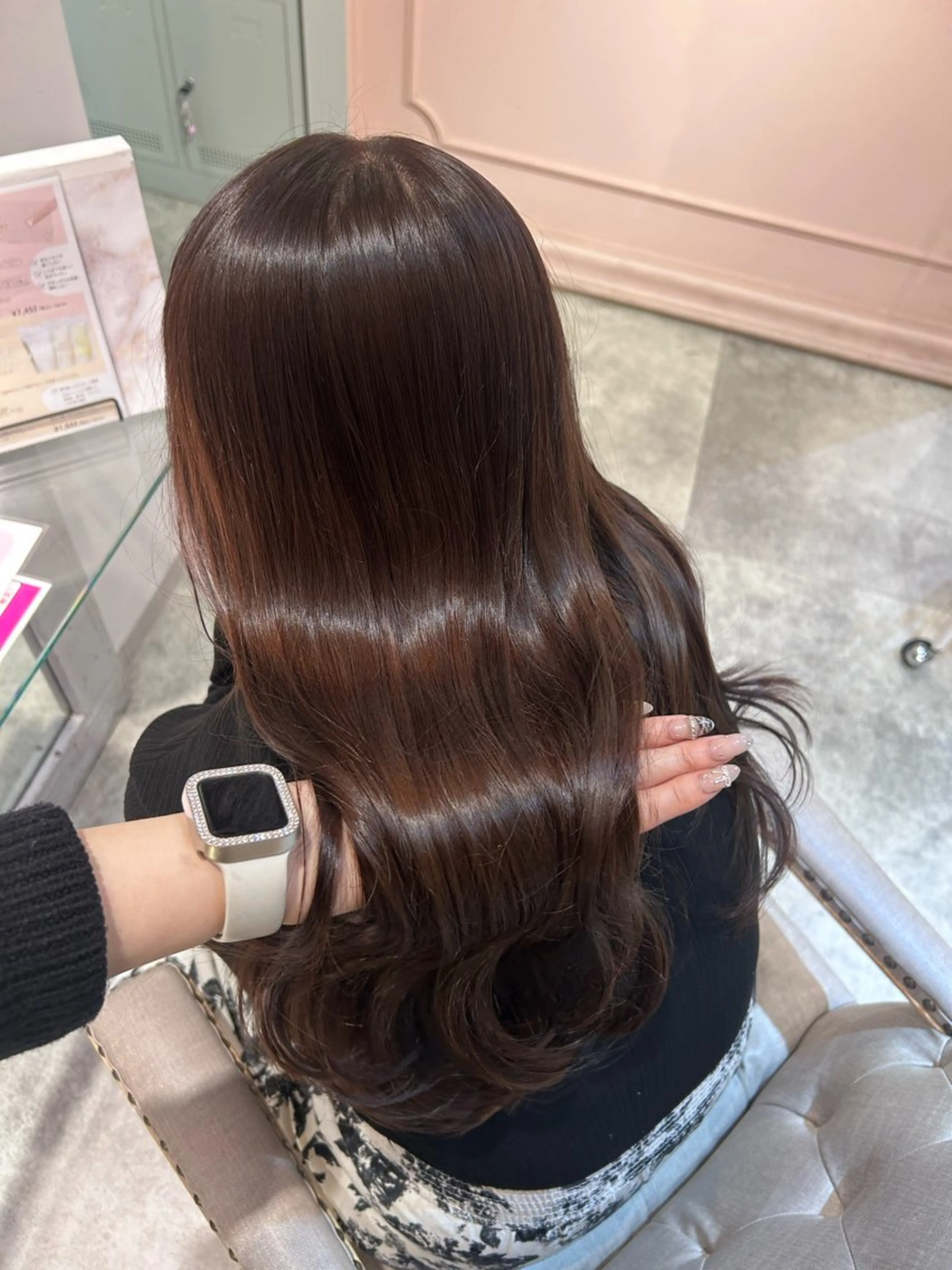 ミディアム ヘアカラー トリートメント 🤍ふんわりアイドル カラー🎀Rio🪽のヘアスタイル