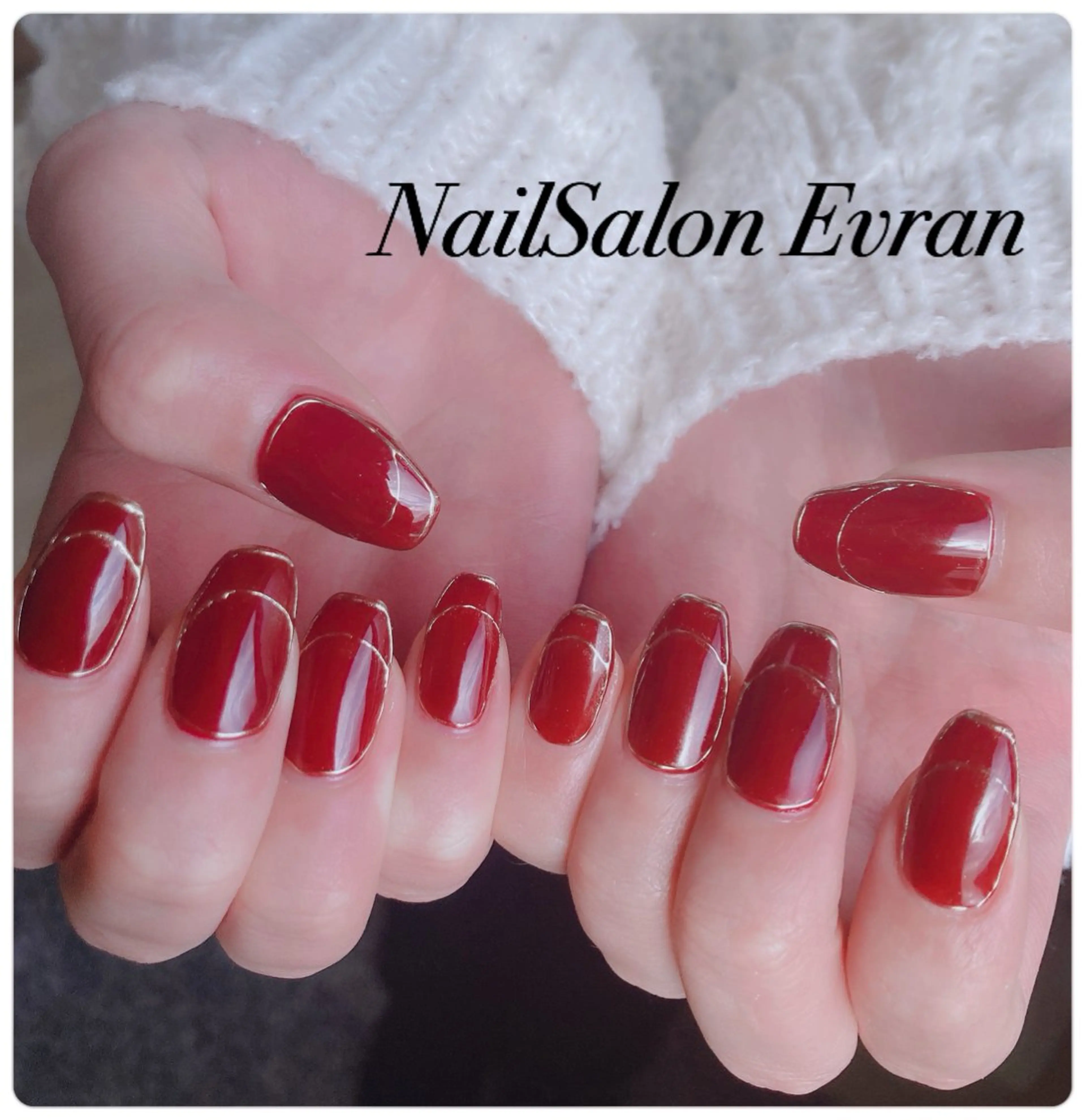 ネイル アートネイル フレンチネイル マグネットネイル 持ち込み ニュアンスネイル ハンドネイル Nail salon Evranのネイルデザイン