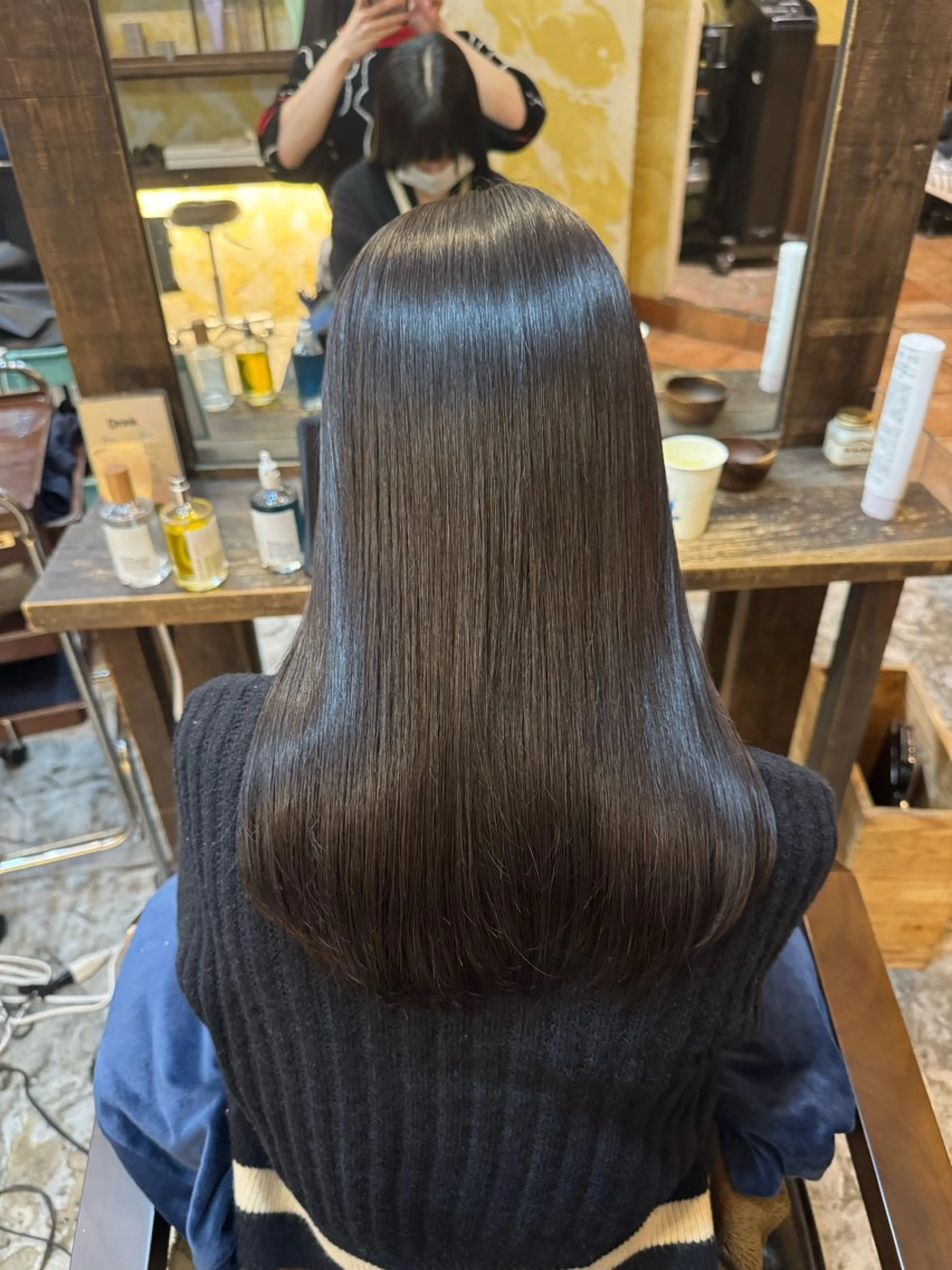 セミロング カラー カット ヘアカラー トリートメント 韓国ヘア🫧艶カラー 🫧髪質改善/オオヤのヘアスタイル