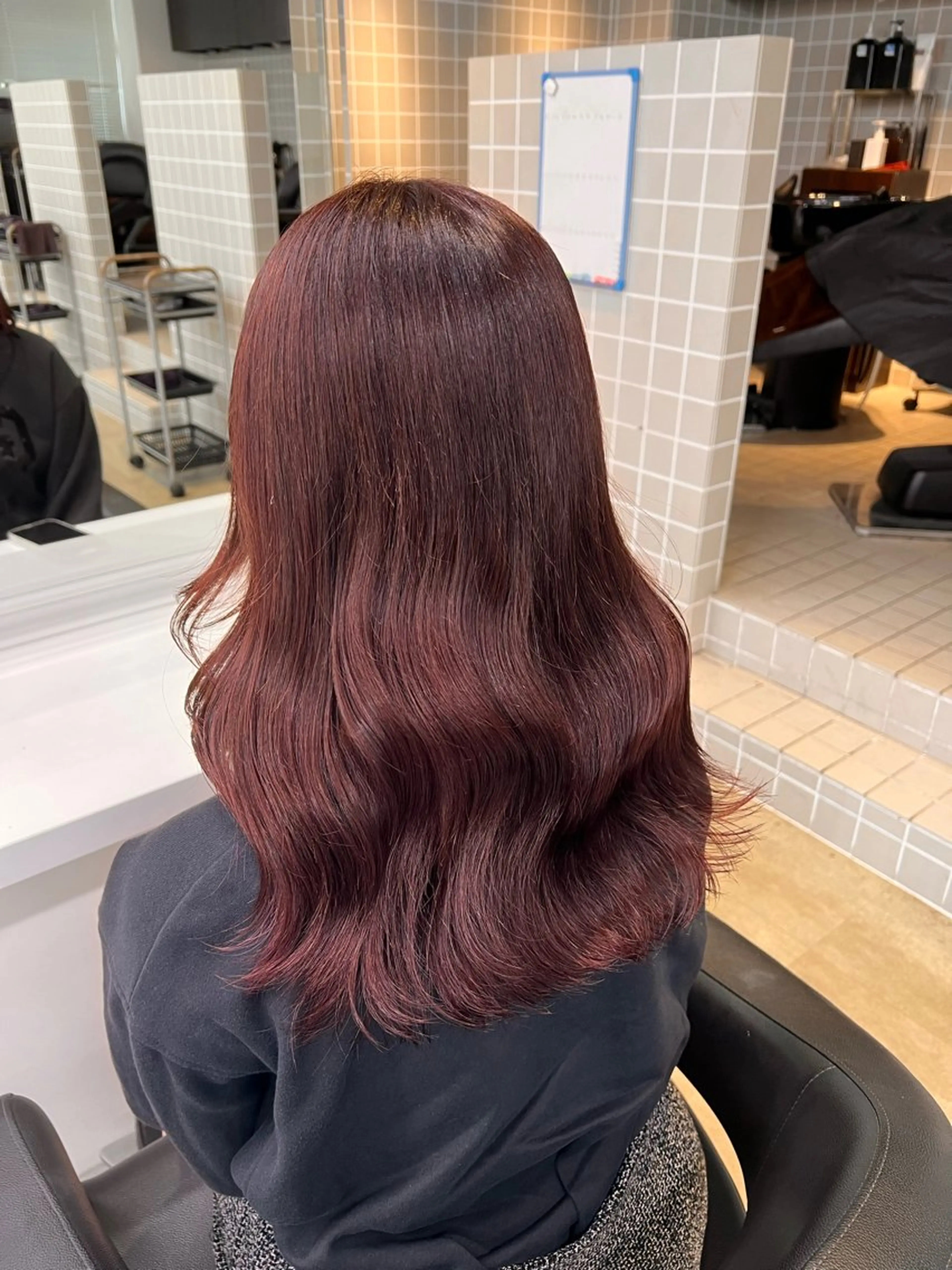 セミロング 💖札幌カラー 指名No.1💖玲奈のヘアスタイル