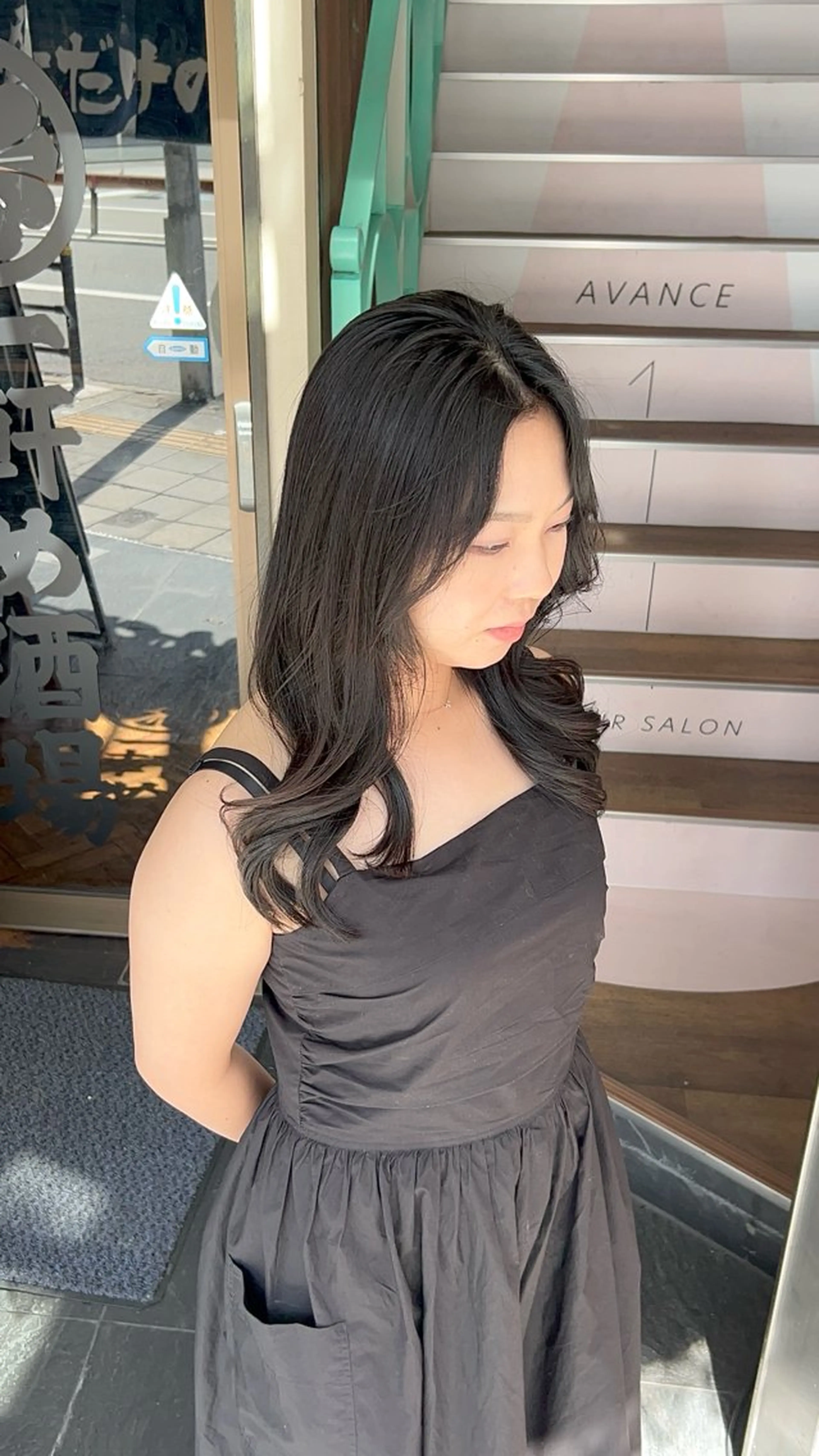 ロング カラー カット ヘアカラー トリートメント 【春カラーWカラー】 【暗髪&暖色系】圭真のヘアスタイル