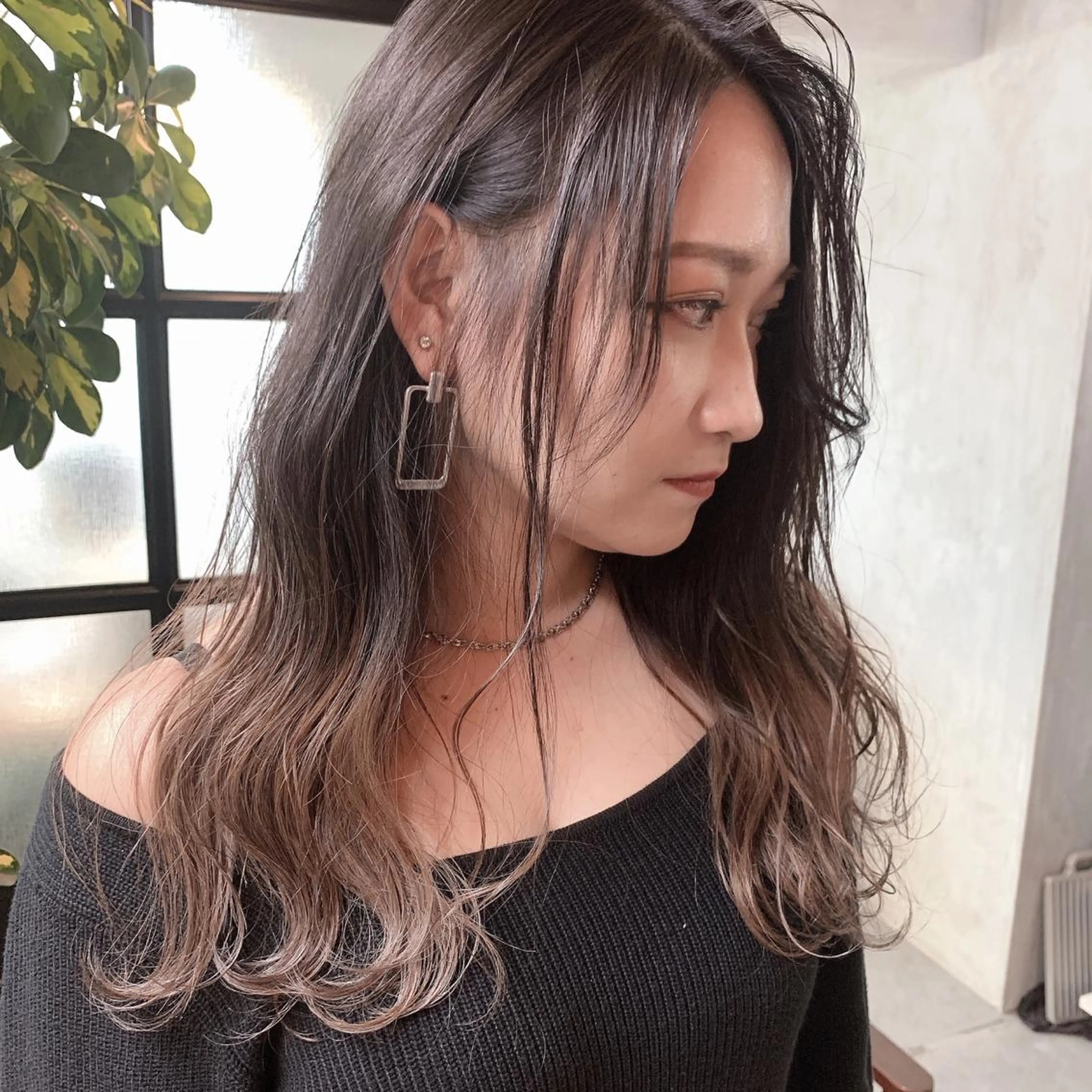 ロング カラー なかの たくみのヘアスタイル