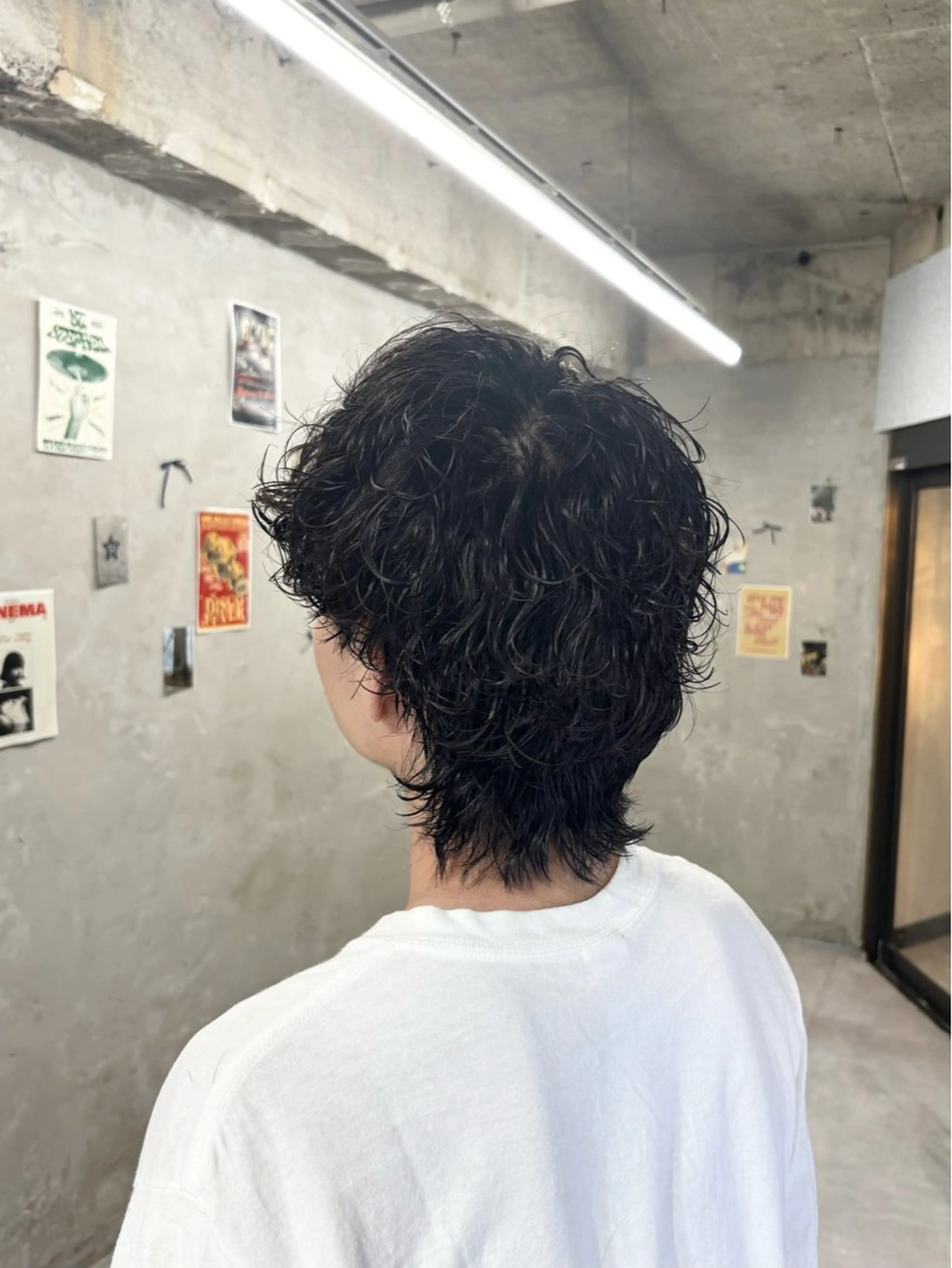 ショート パーマ メンズ door white hideのヘアスタイル