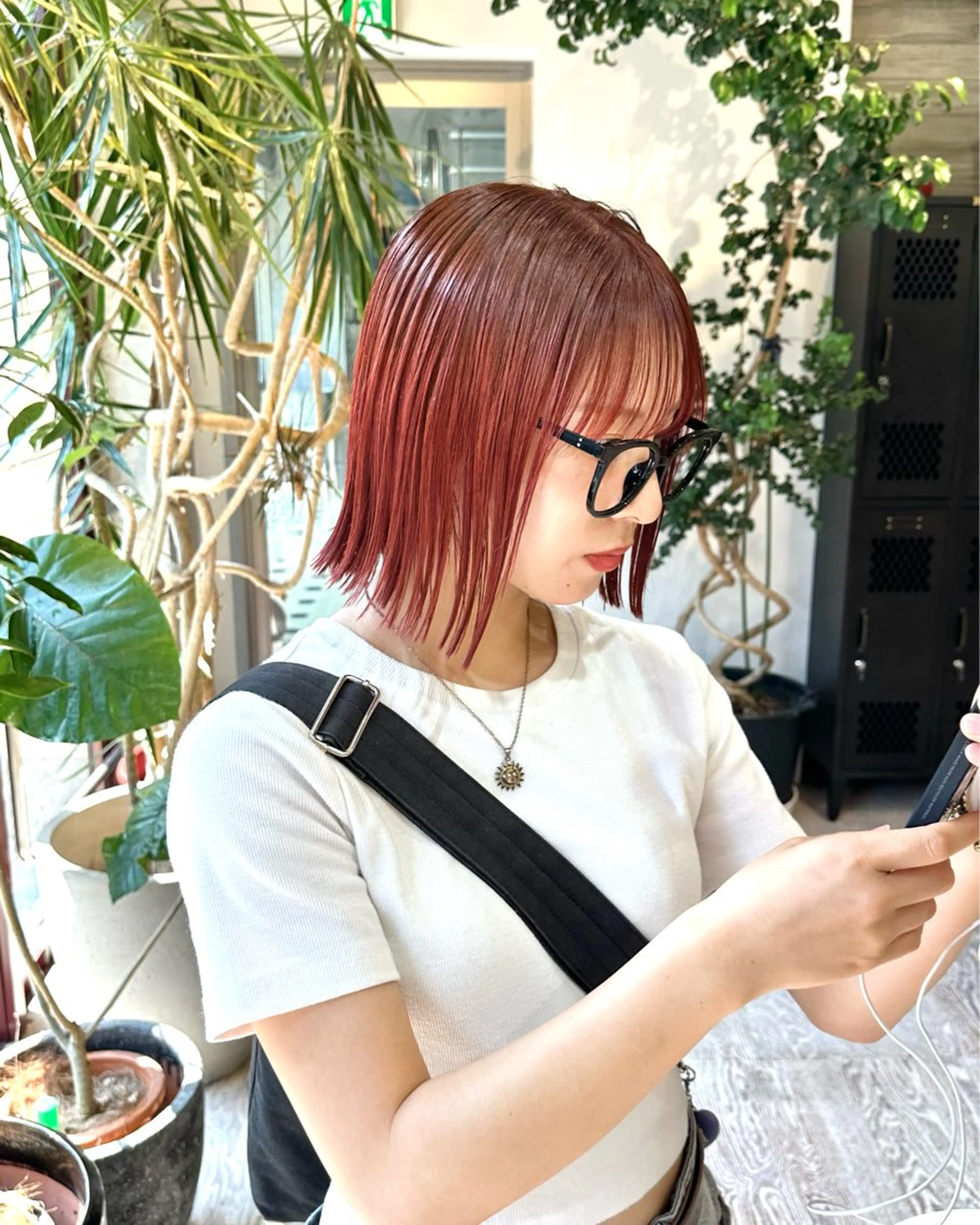 ミディアム ヘアカラー トリートメント ササキカズマ〻透明感 〻色落ち〻赤み消しのヘアスタイル