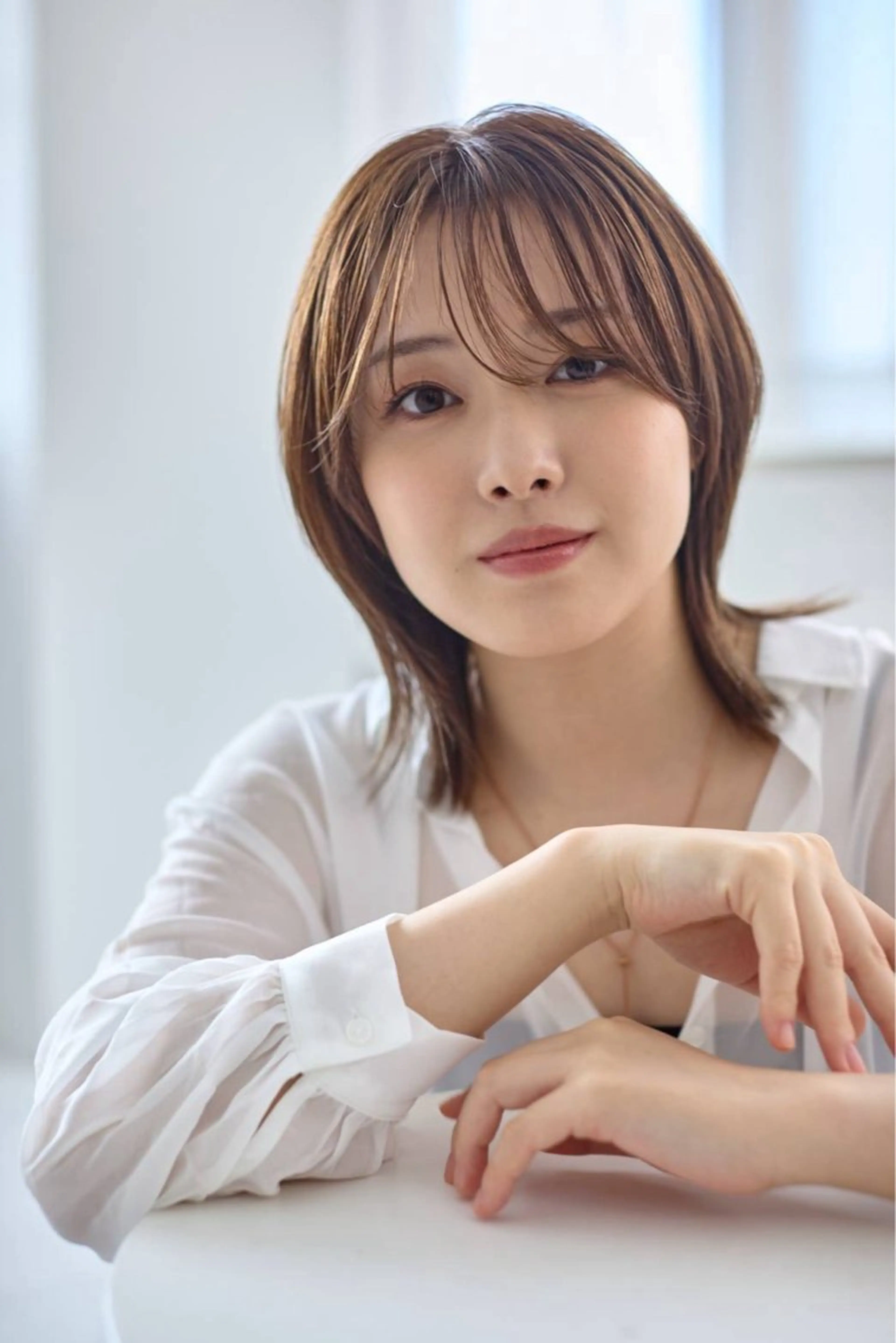 セミロング ツヤ髪職人/ みさきのヘアスタイル