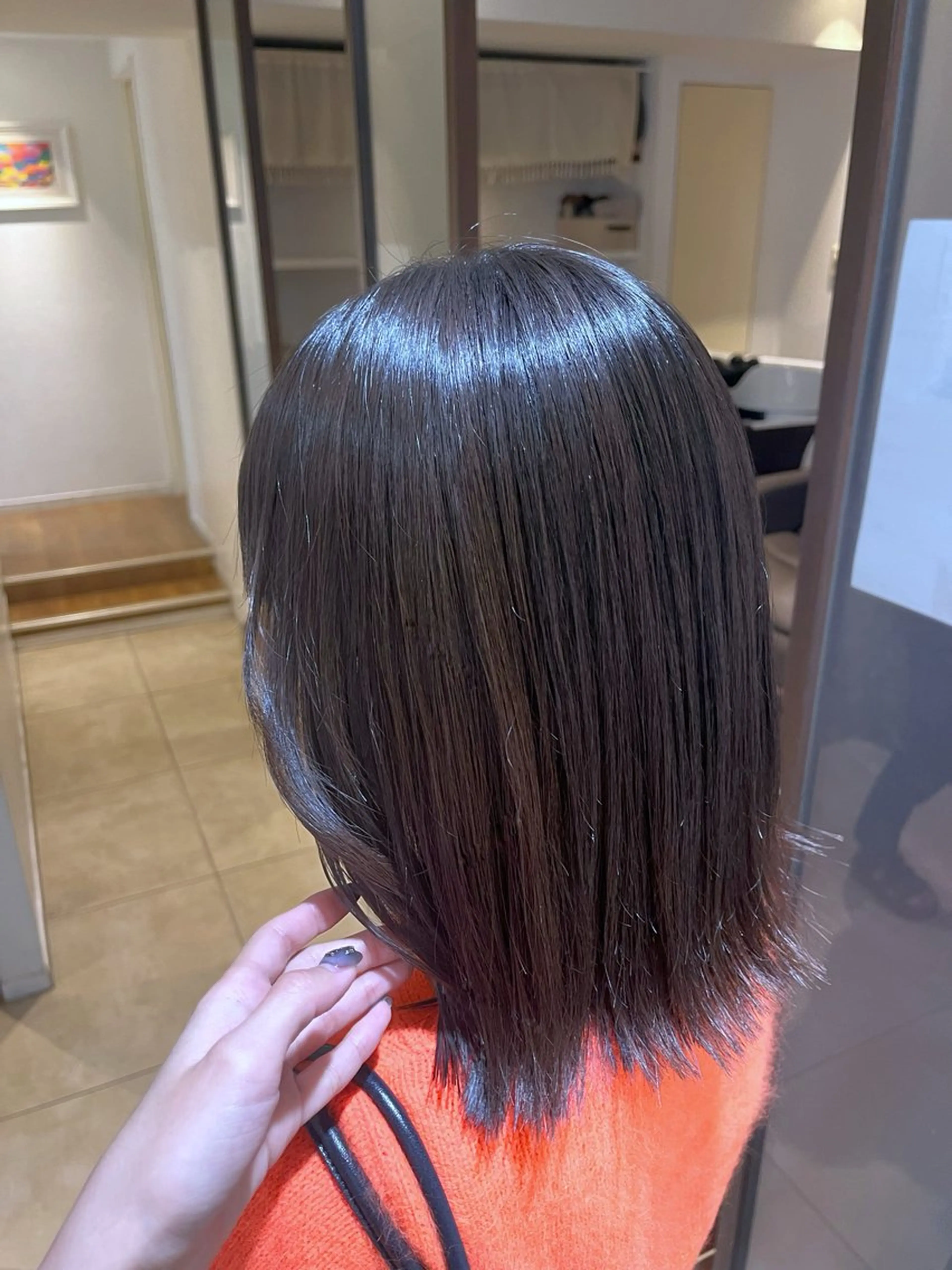 ミディアム 縮毛矯正 奥山 沙季(大井町)のヘアスタイル