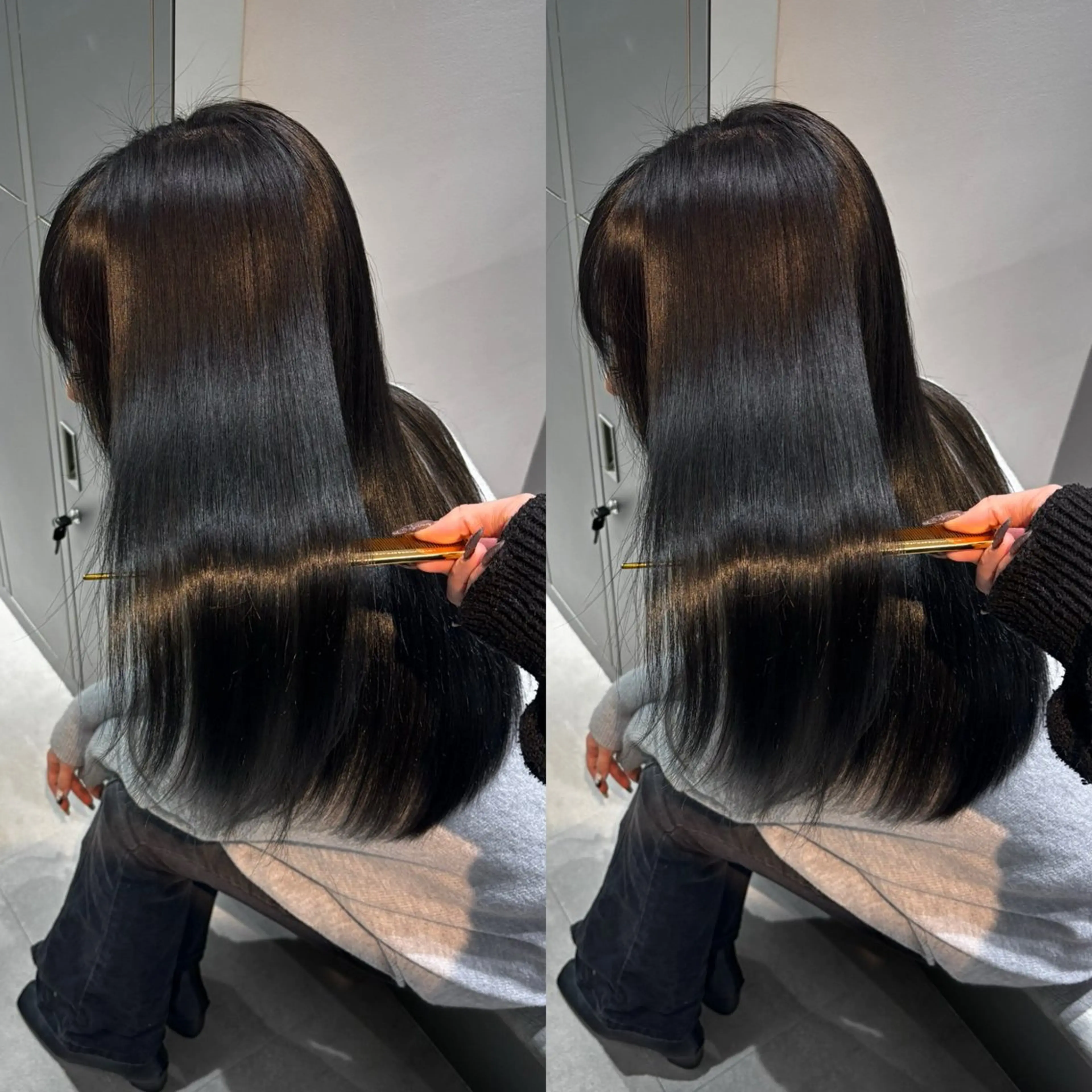 ロング カット ヘアカラー トリートメント 新宿No.1艶髪矯正 美艶カラー/FUKAのヘアスタイル