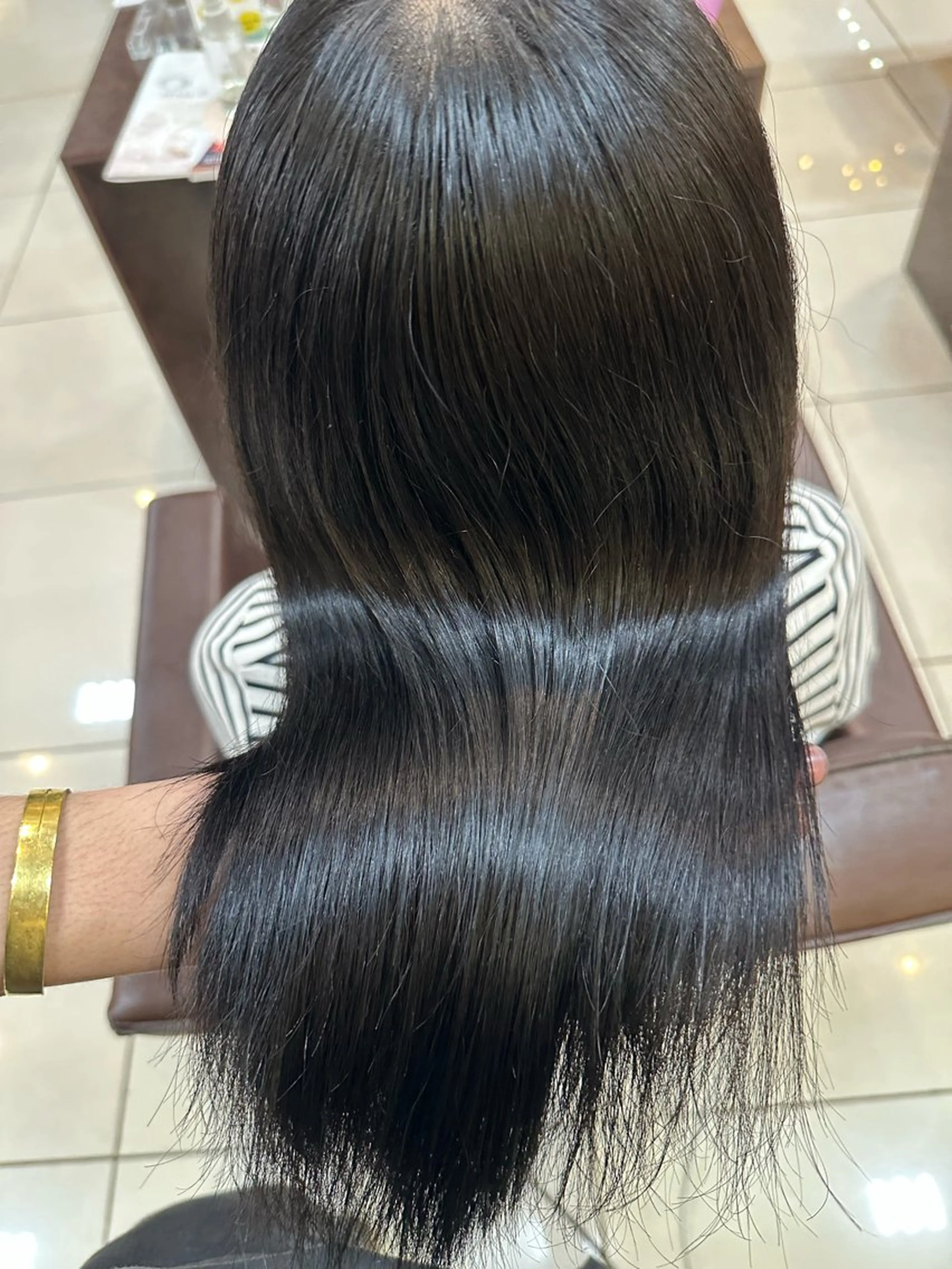 ロング 海外風センターパート 健人のヘアスタイル