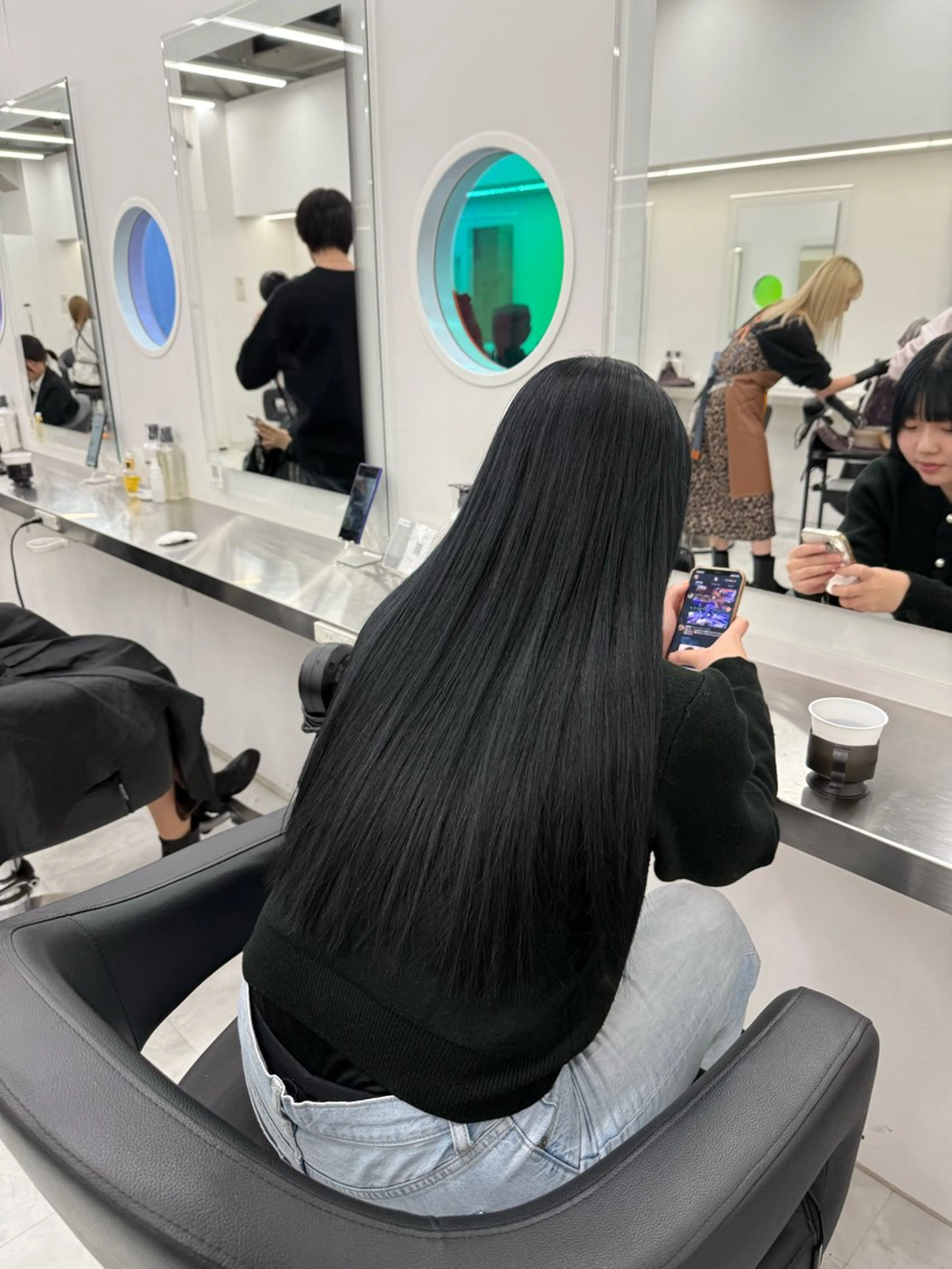 ロング カラー 中韓レイヤー/ ブラウン🤎はやとのヘアスタイル