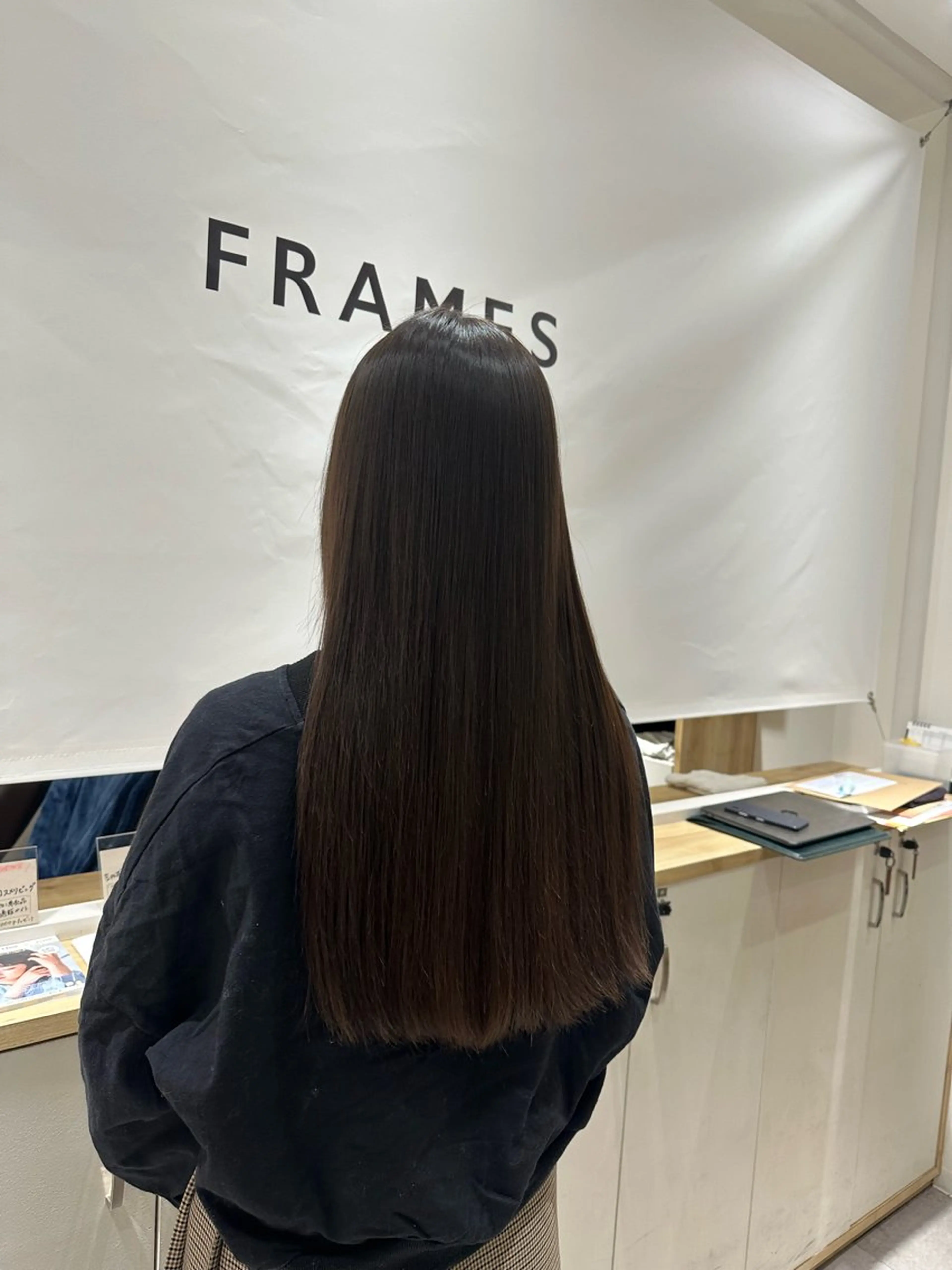 ロング 縮毛矯正 柴崎 悠乃のヘアスタイル