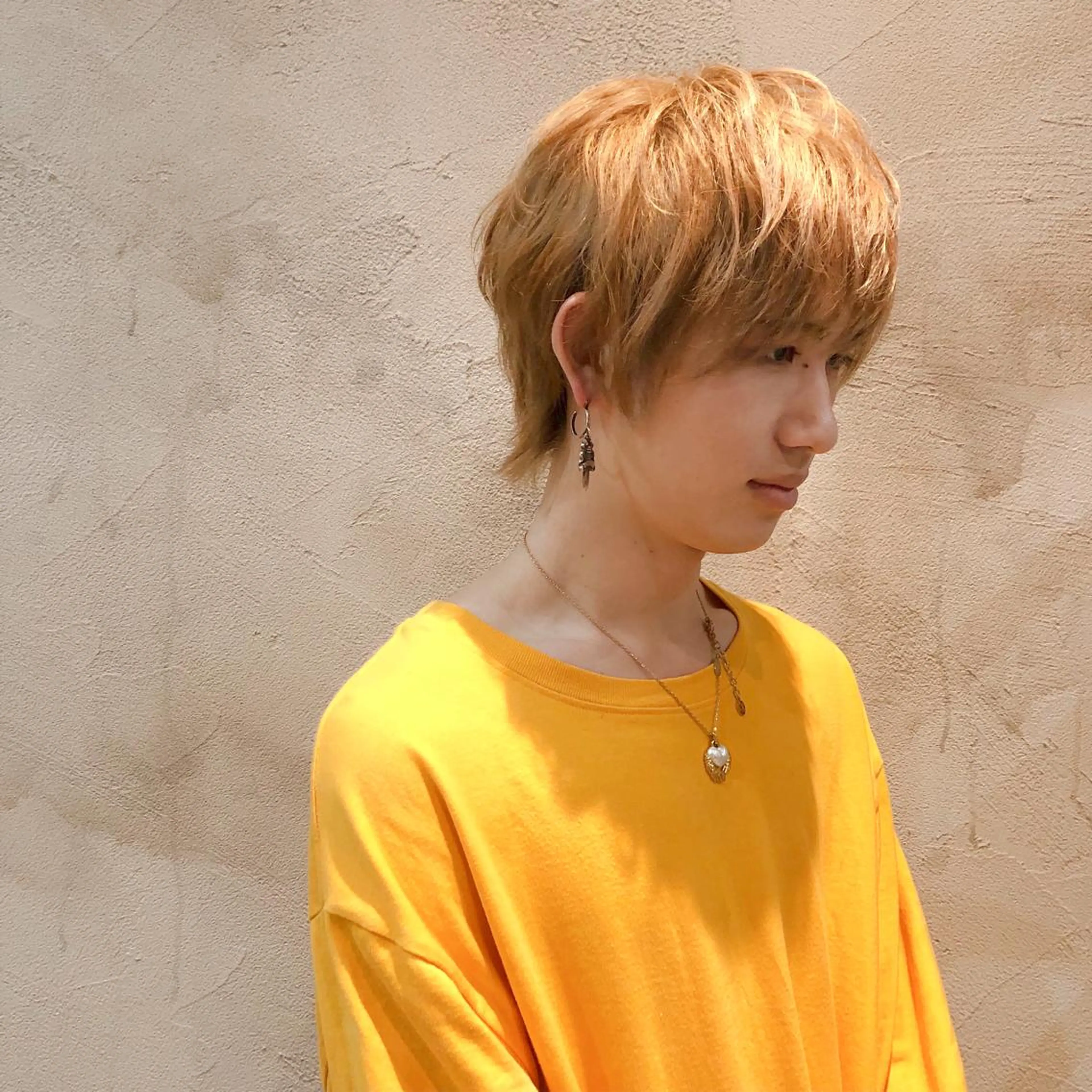 ショート メンズ メンズハイトーン メンズウルフカット ウルフカット 水谷 俊一のヘアスタイル