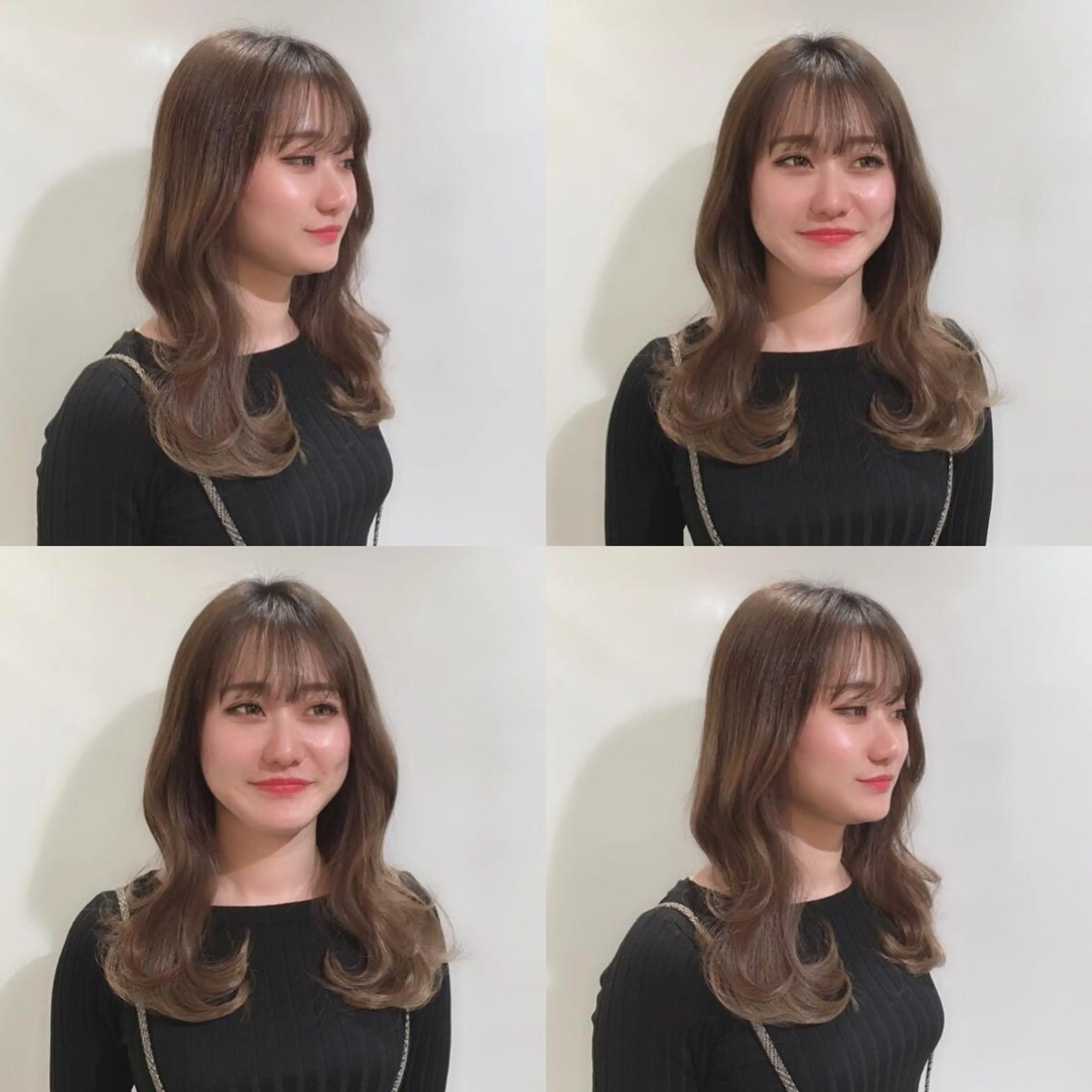 セミロング カラー ヘアアレンジ As hair所属・柔らか垢抜けｶﾗｰと ｶｯﾄ🫧ASUKAのヘアスタイル