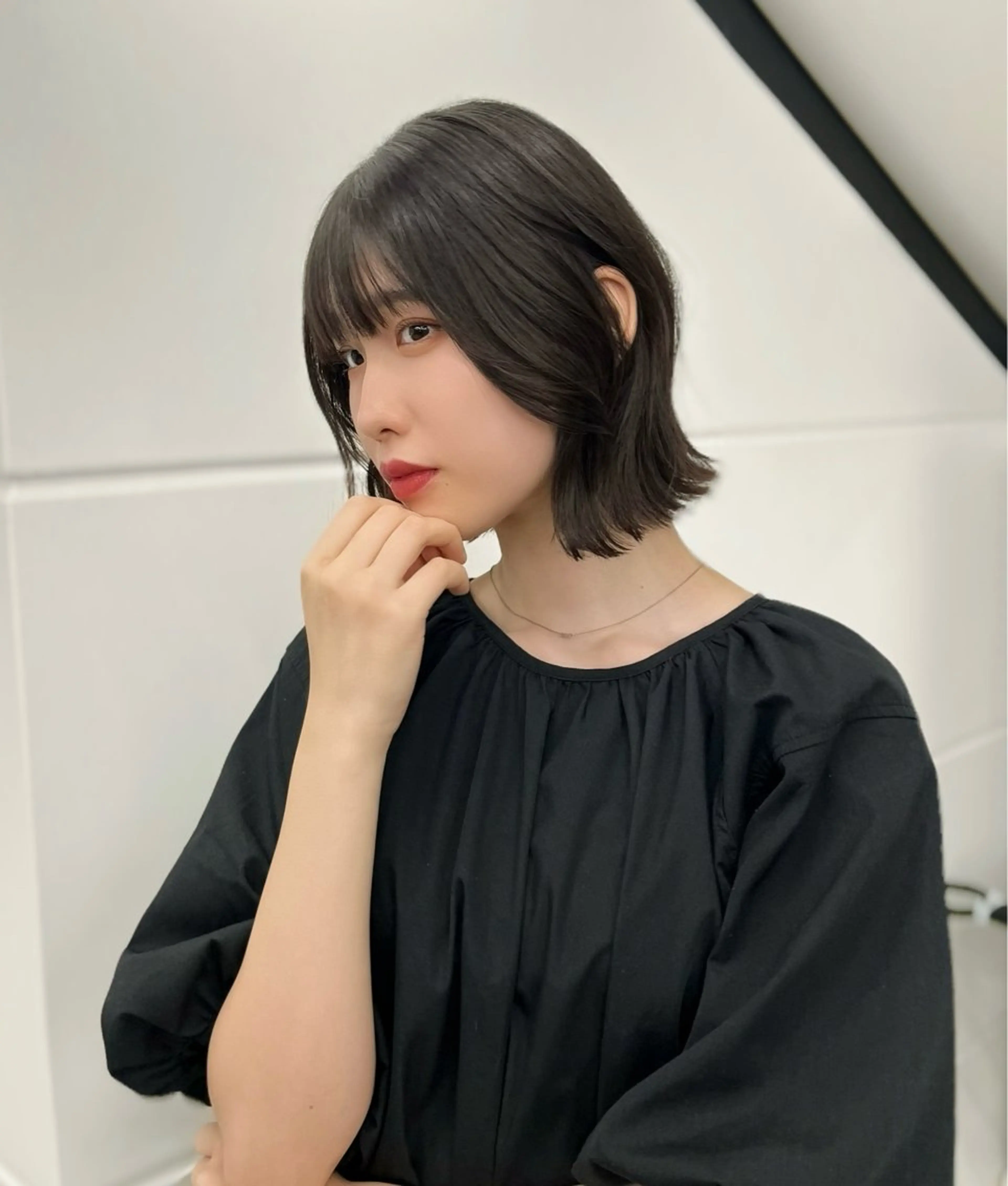 ショート 縮毛矯正/ハイトーン /パーマ/せき🧸のヘアスタイル