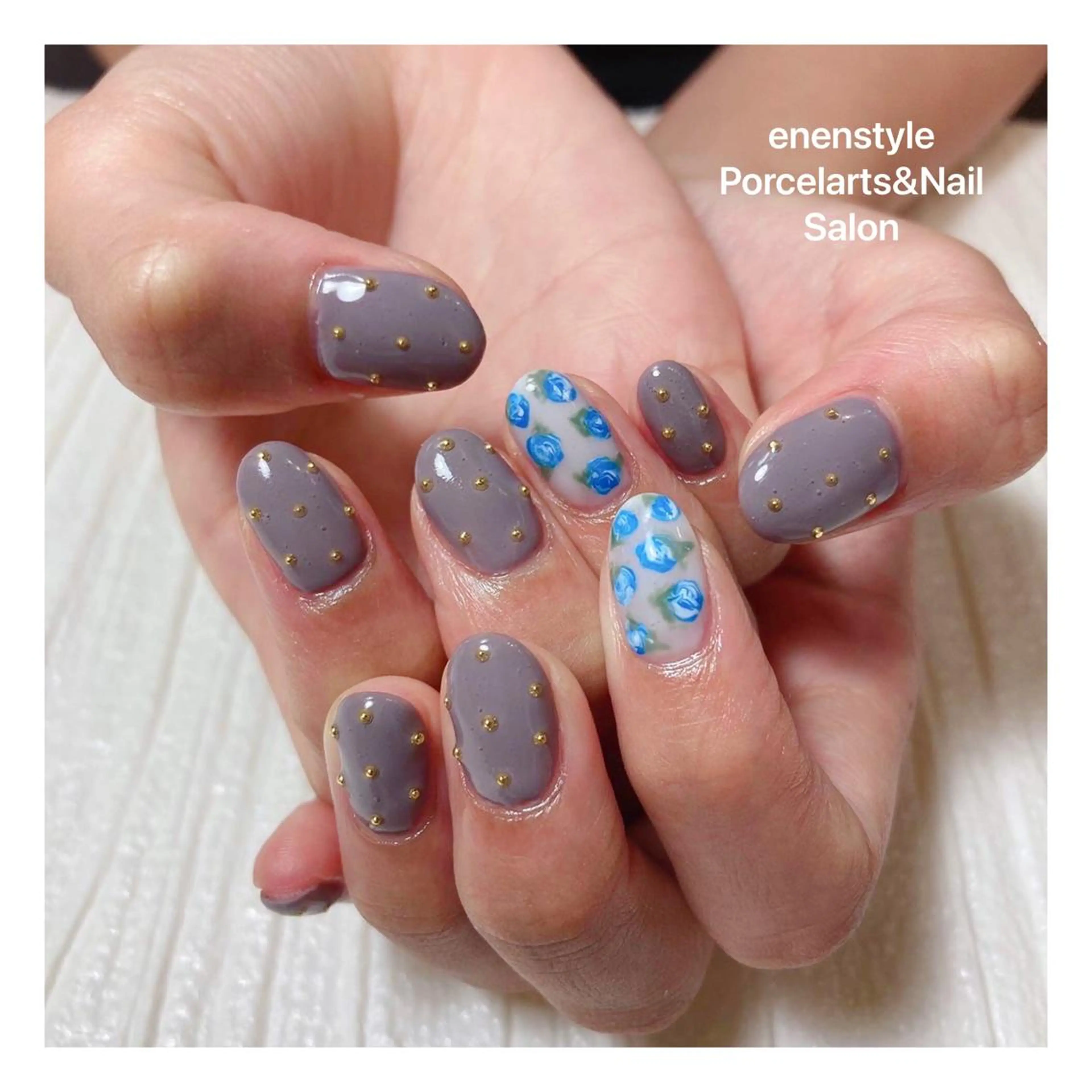 ミディアム ネイル ハンドネイル 👑enen style👑のネイルデザイン