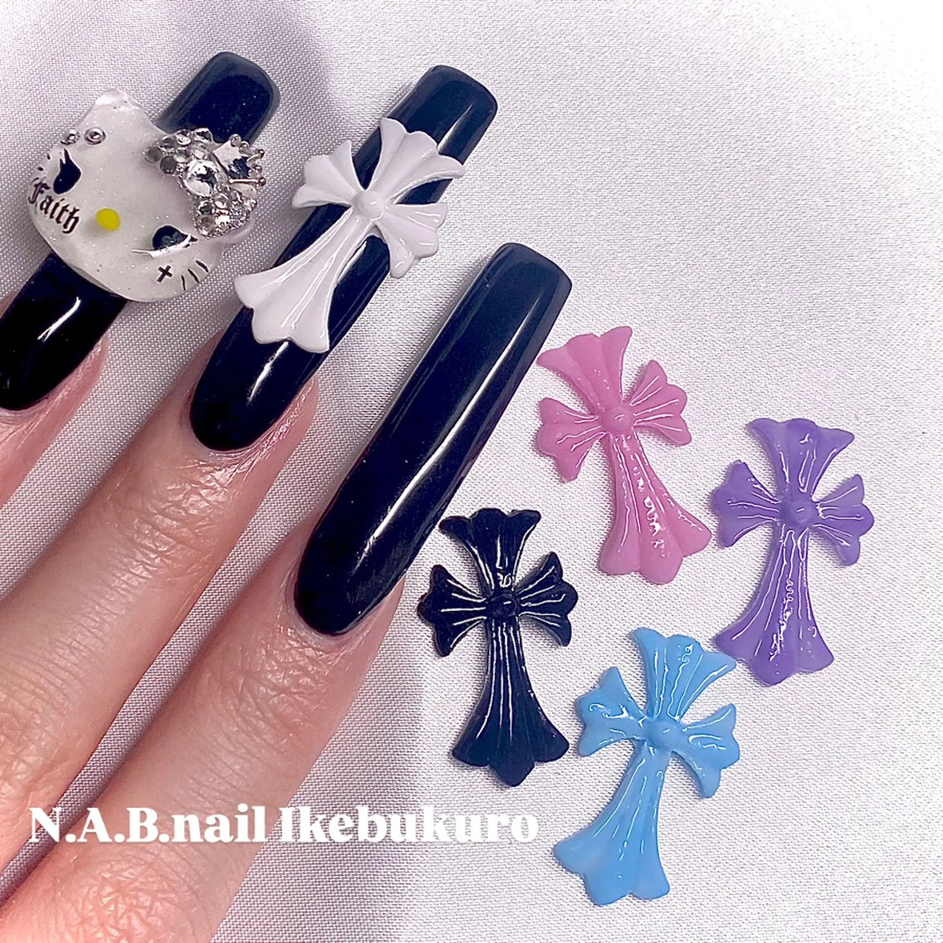 ネイル スカルプネイル ハンドネイル ヘアセット&ネイルサロンN.A.B.池袋店所属・N.A.B.nail Reikoのネイルデザイン