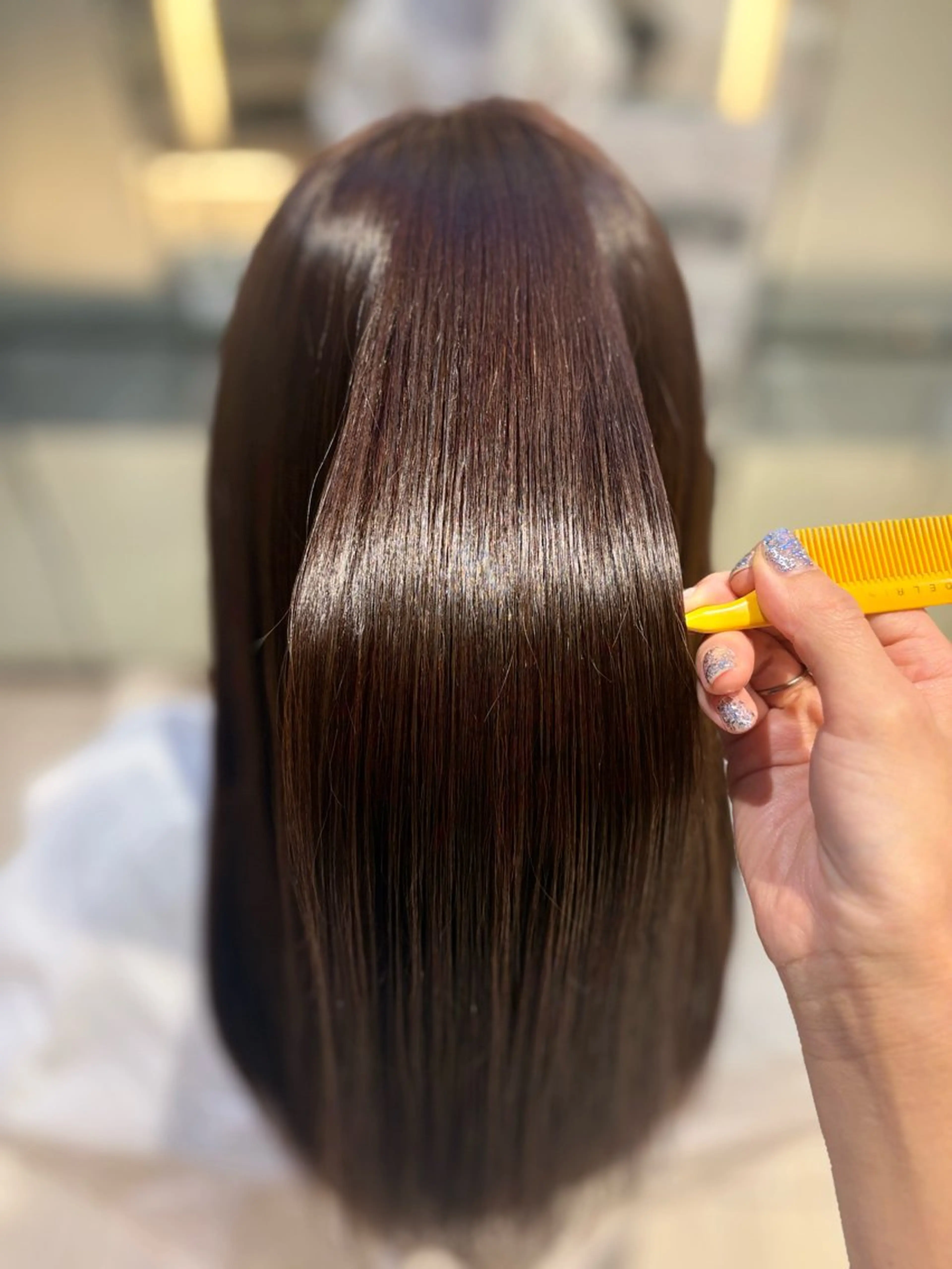 ロング カラー トリートメント JEAN CLAUDE BIGUINE 横浜ベイクォーター店所属・Koharu 髪質改善カラーのヘアスタイル