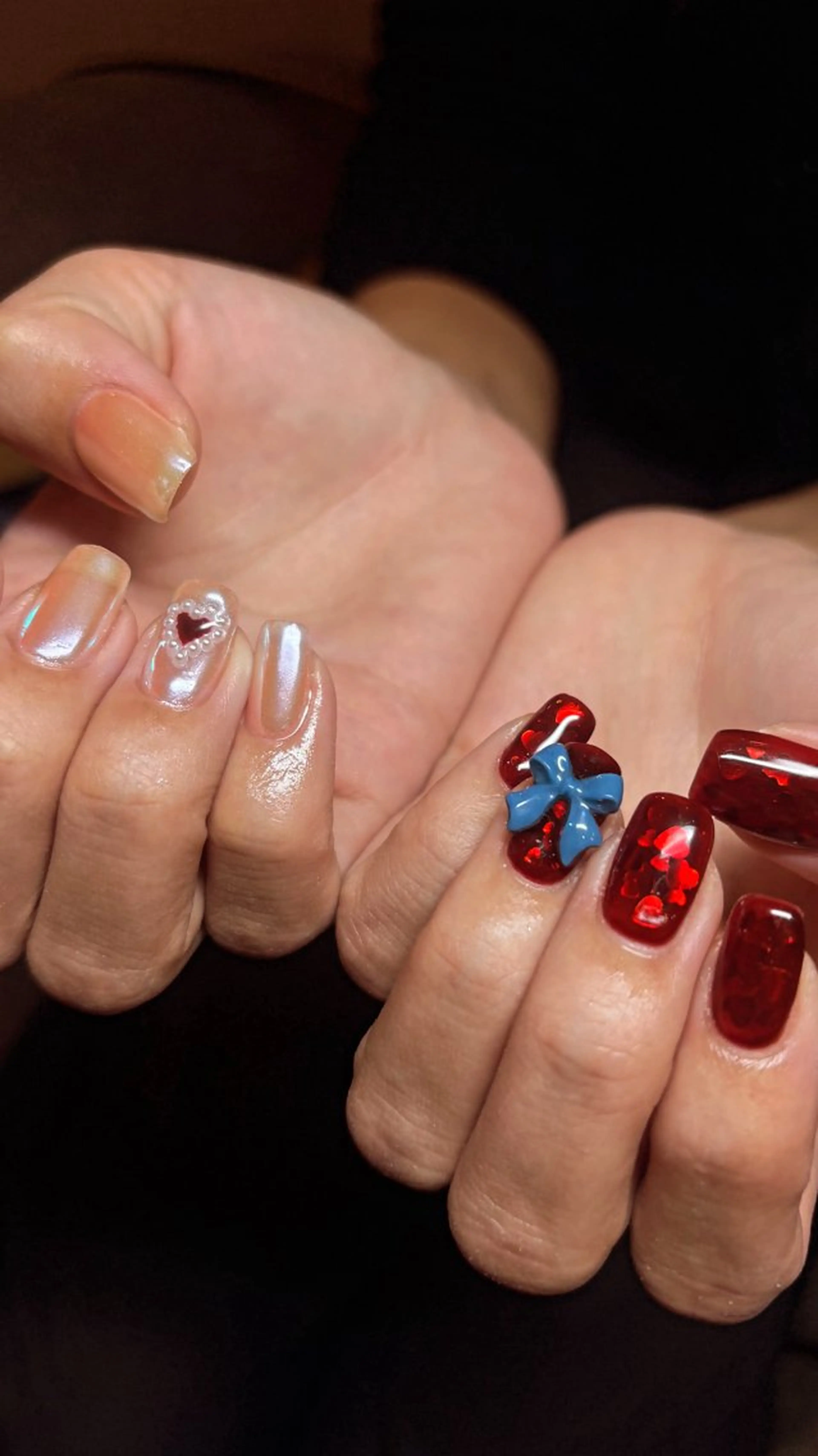 ネイル オーロラネイル 持ち込み anny ／あにのネイルデザイン