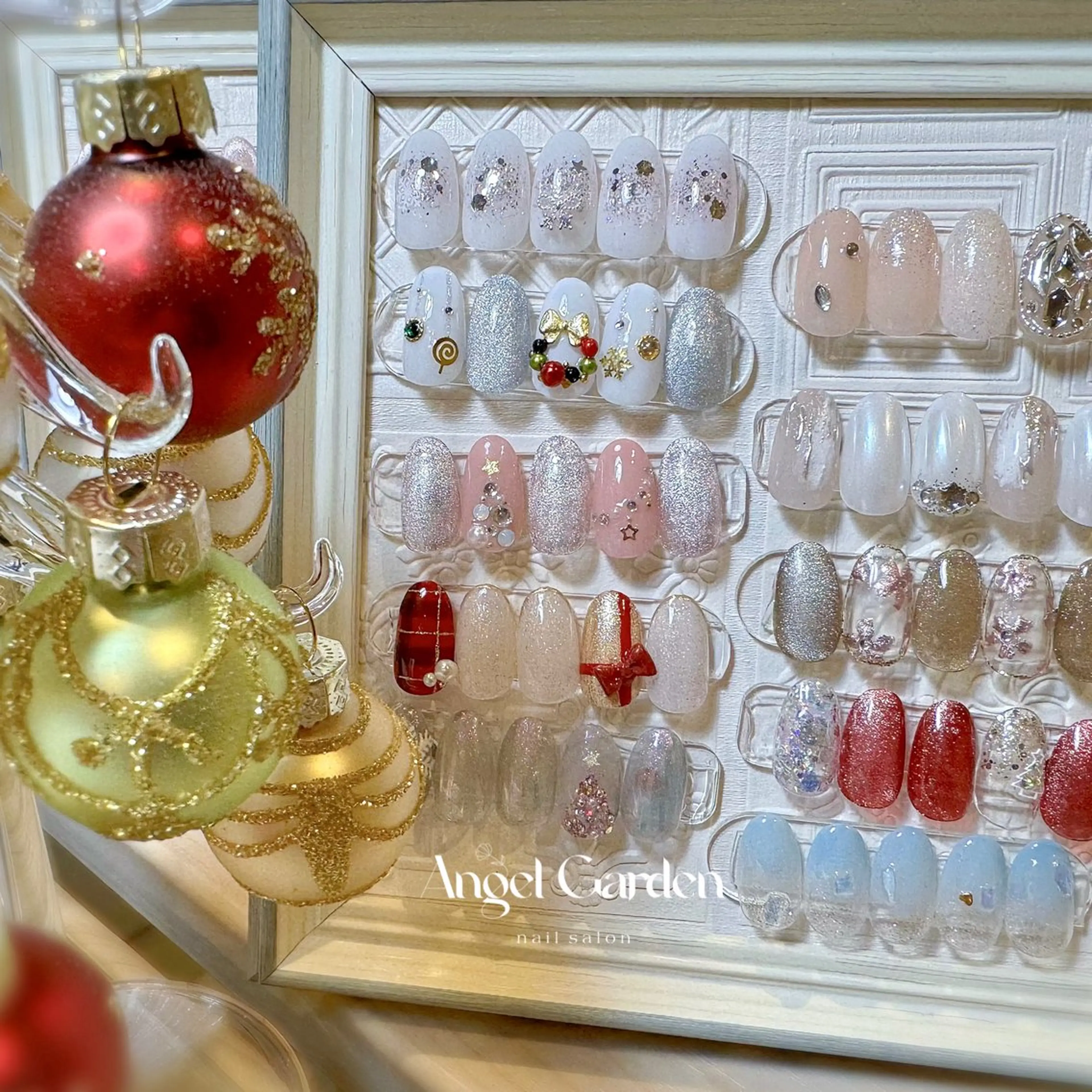 ネイル 冬ネイル クリスマス Angel Garden池袋のネイルデザイン