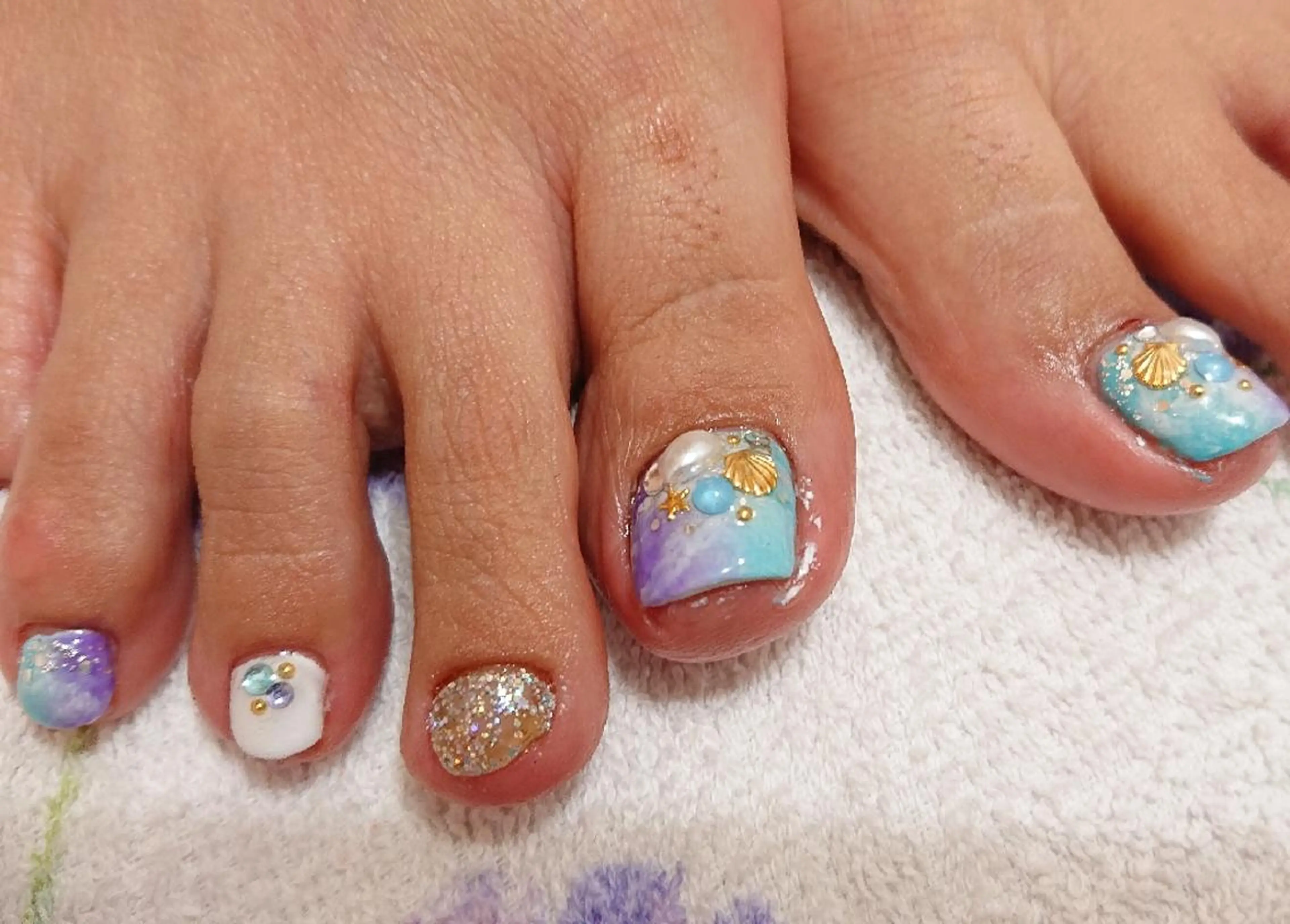 ネイル アートネイル フットネイル ジェルネイル あんきち    のネイルデザイン