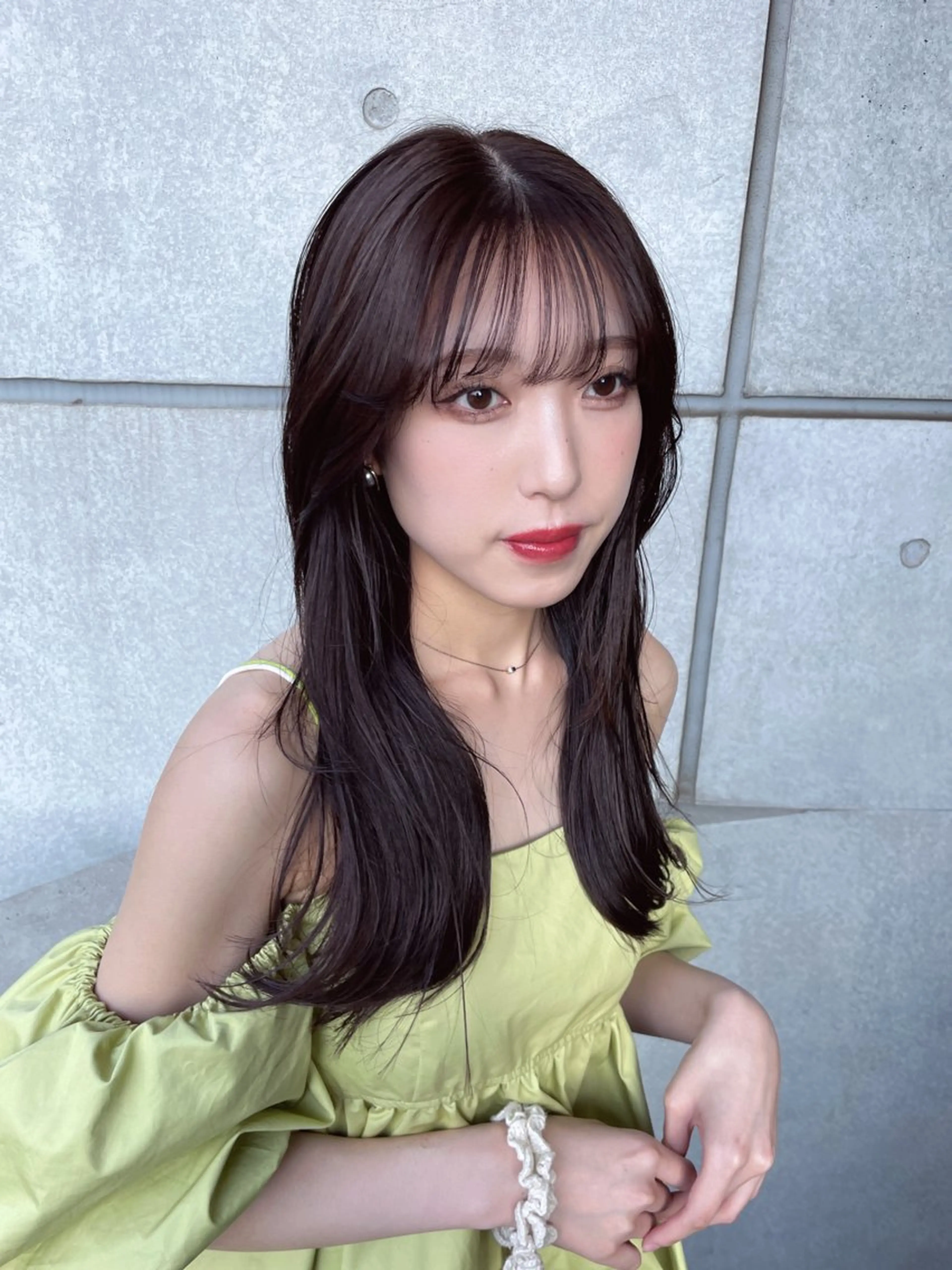 ロング カラー 韓国レイヤー/透明感 /髪質改善/アジキのヘアスタイル