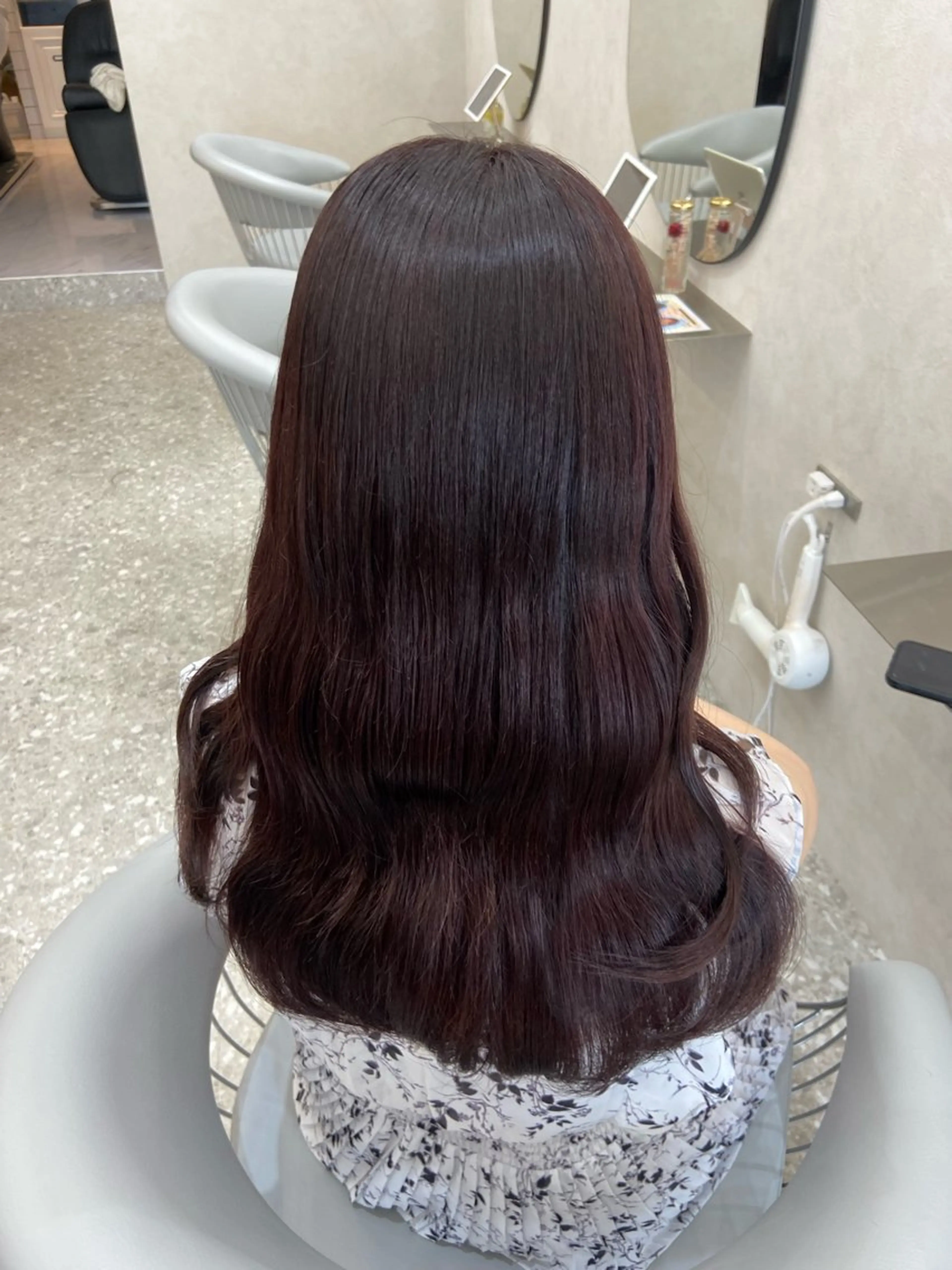 ロング カラー ブラウンカラー ラベンダーカラー ピンクカラー ピンクブラウン 韓国風ヘア 新宿/韓国ヘア 中明度カラー/かやのヘアスタイル