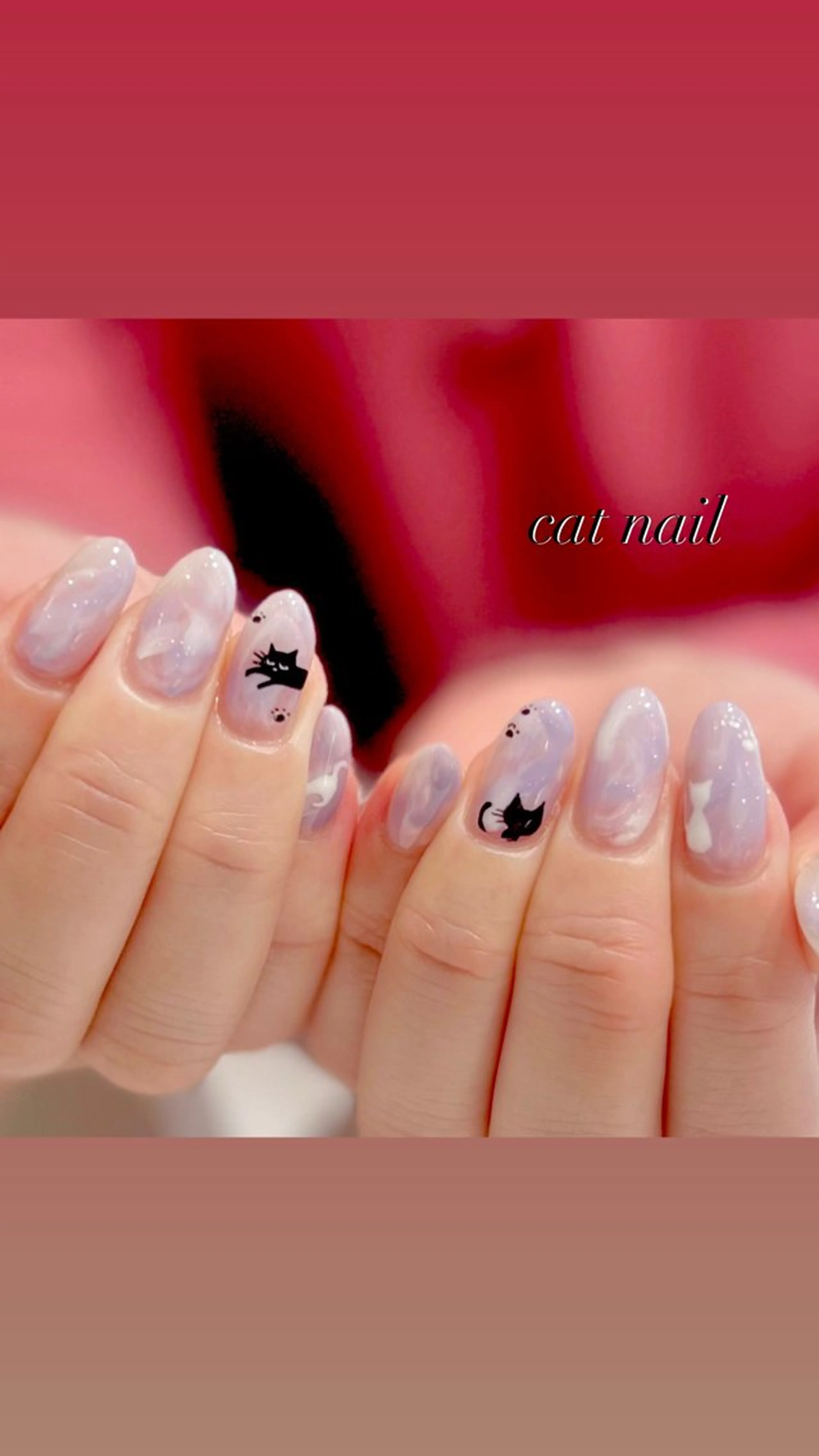 ネイル アートネイル ジェルネイル ニュアンスネイル パラジェル パープル ハンドネイル VINGT NAIL Aika.K🍒のネイルデザイン