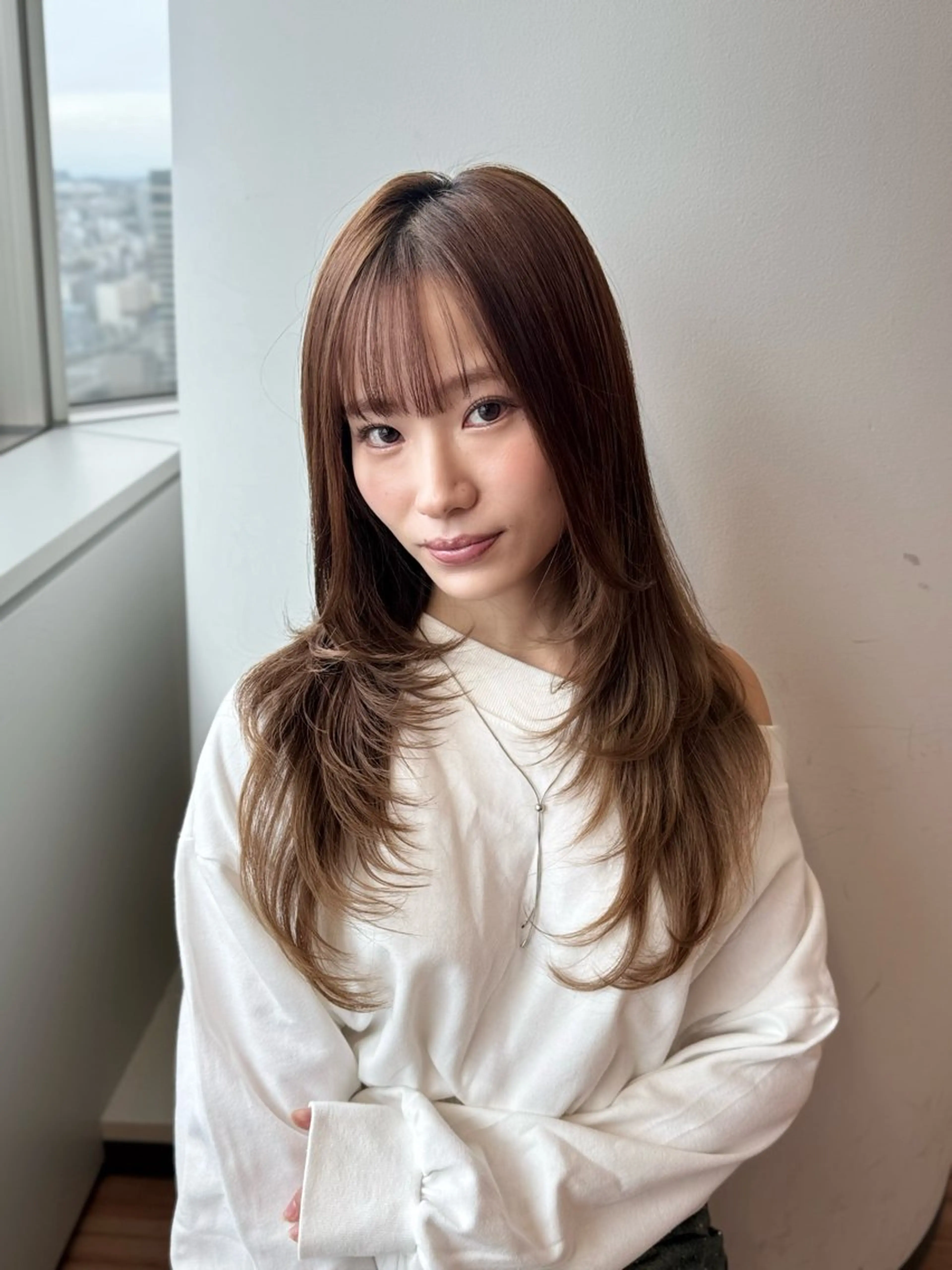 ロング カラー カット ヘアカラー 💎髪質改善特化/ 町田莉彩💎のヘアスタイル