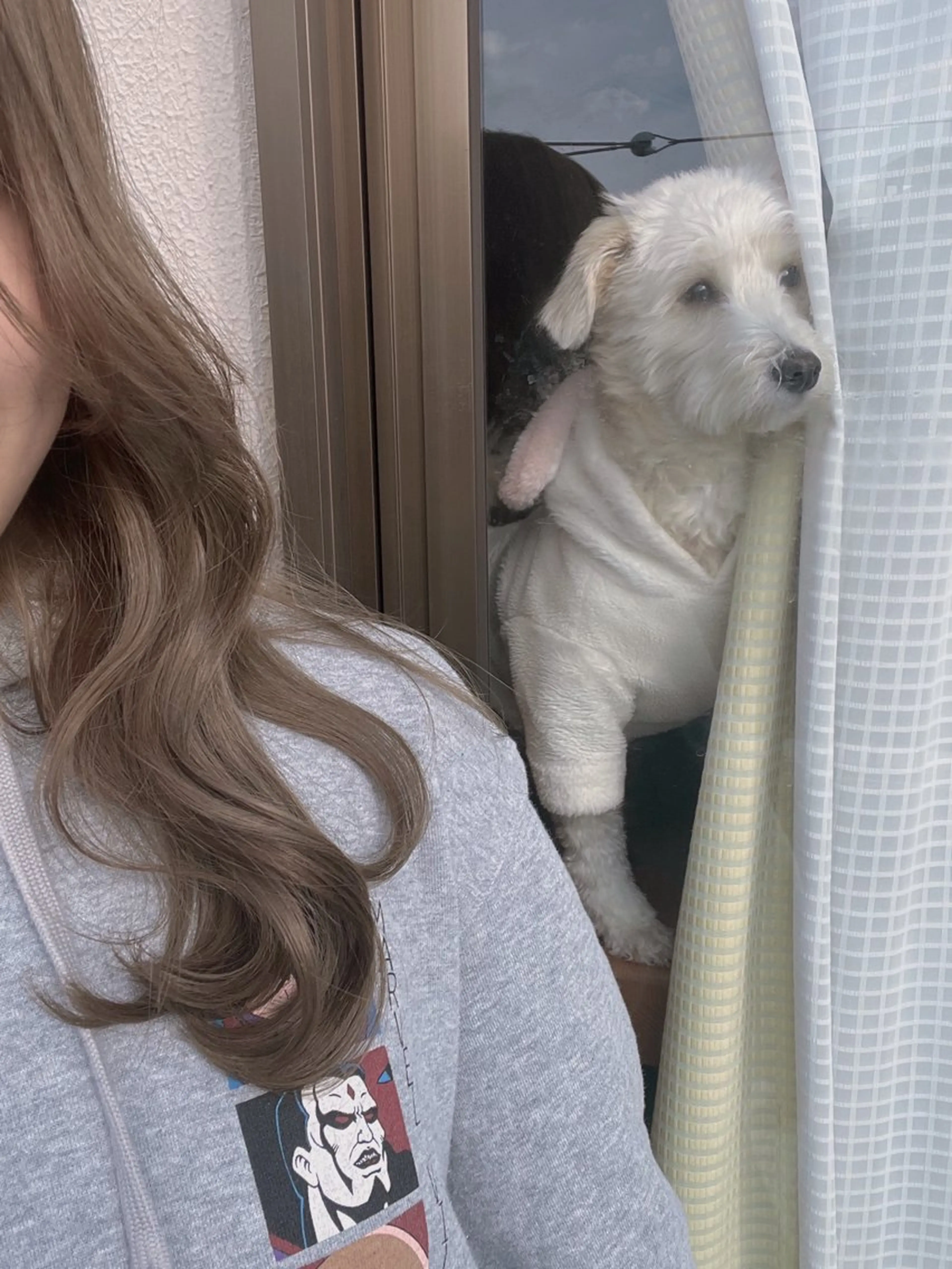 セミロング くびれヘア 西田辺/ブリーチ/ SASARAのヘアスタイル