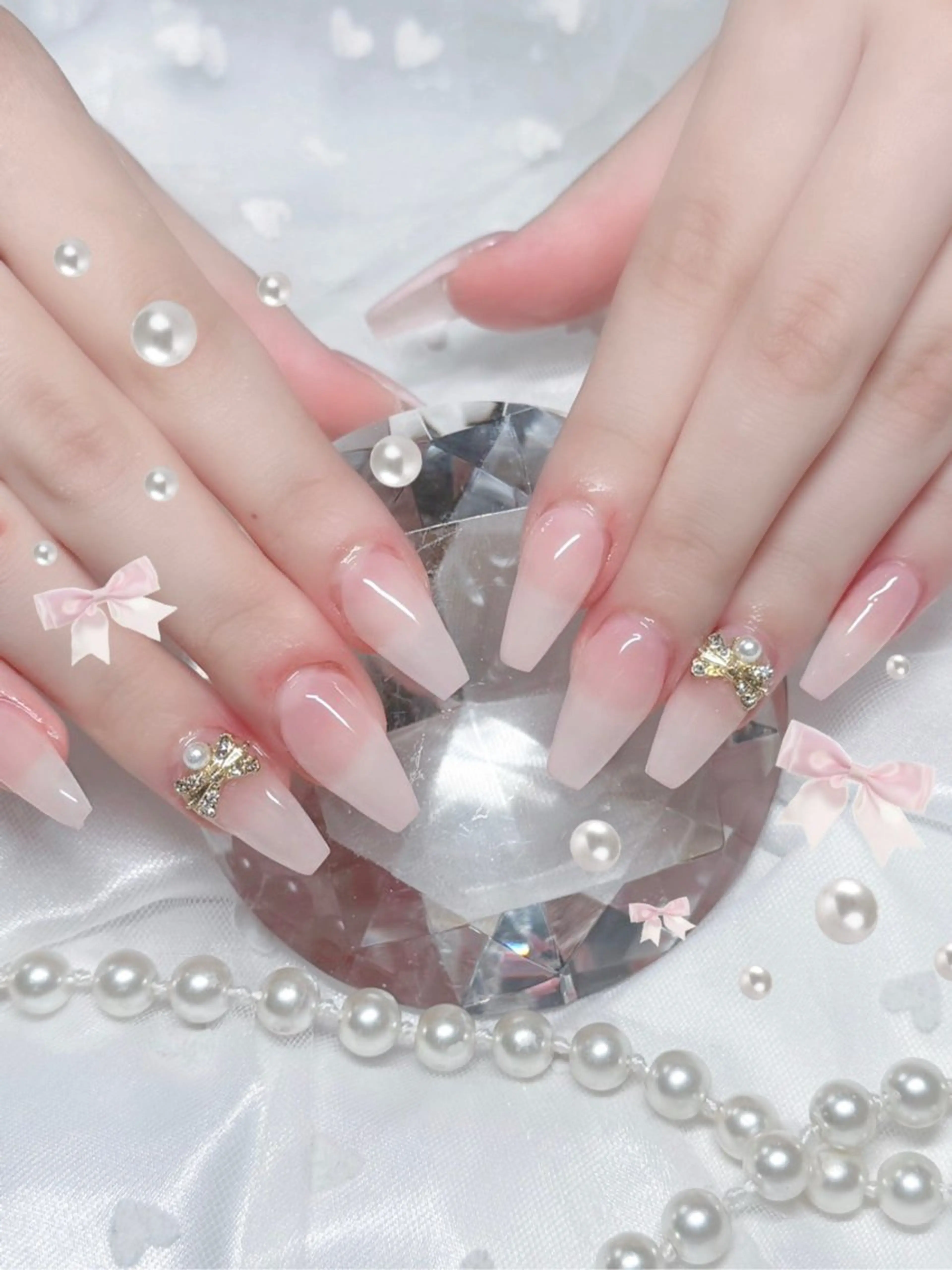 ネイル 持ち込み ハンドネイル ✩.*🎀 aoi🎀のネイルデザイン