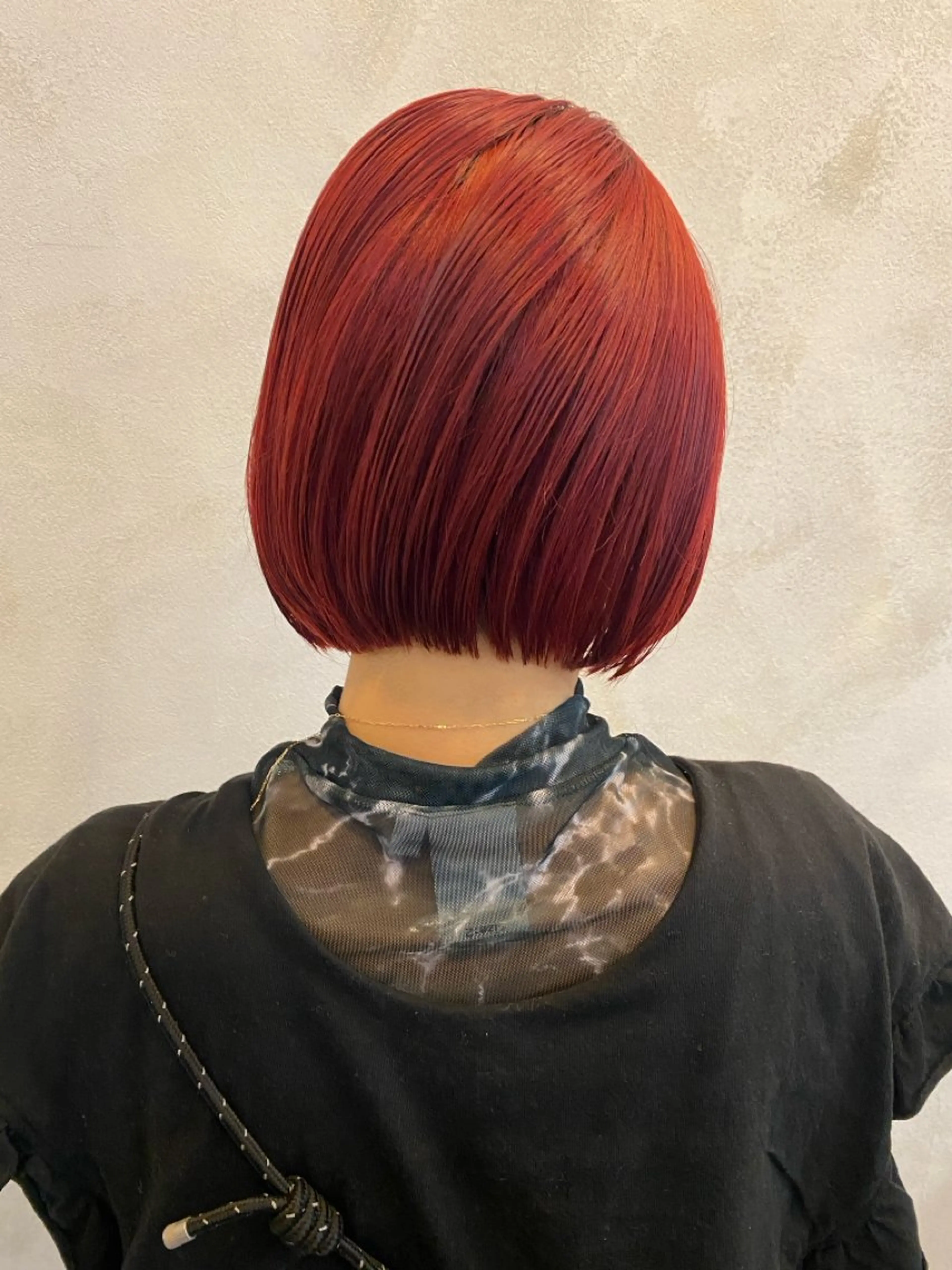 ミディアム ボブ カット ヘアカラー トリートメント 🌈村松滉太髪質改善 レイヤーカット🌈のヘアスタイル