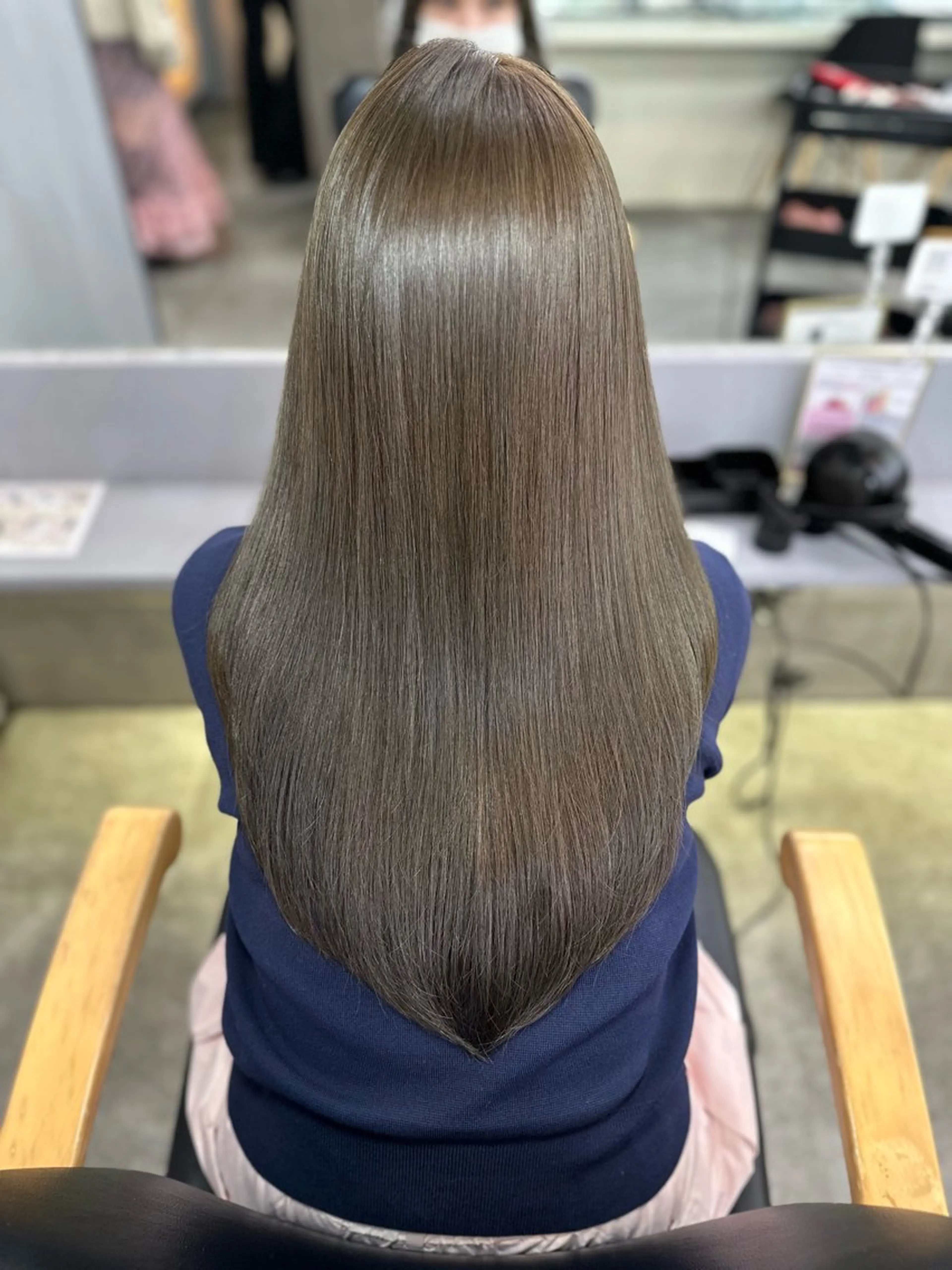 ロング カラー 髪質改善🩵縮毛矯正 代々木/木下のヘアスタイル