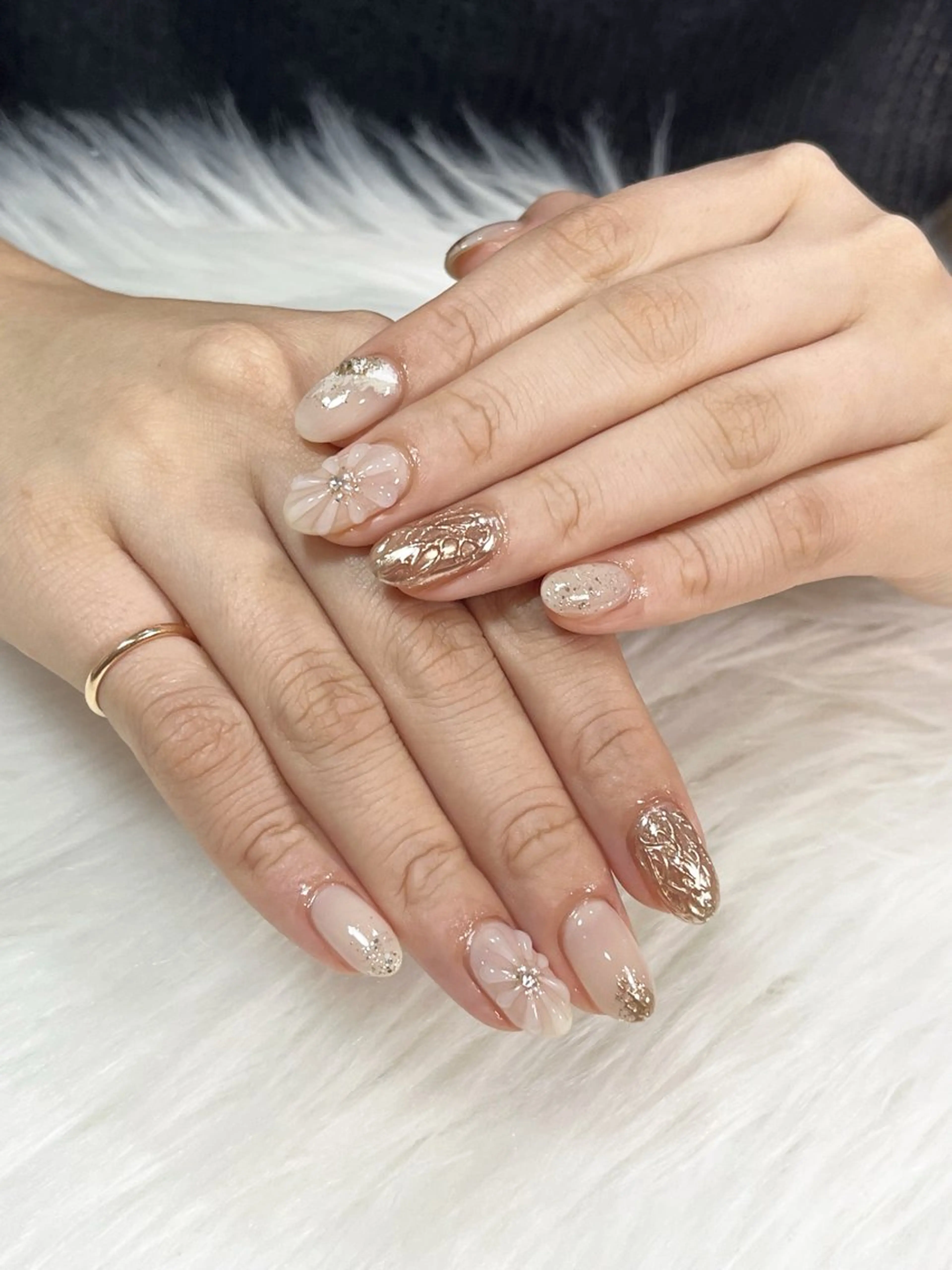 ネイル ニュアンスネイル ブライダルネイル nail salon Belle＊makoのネイルデザイン