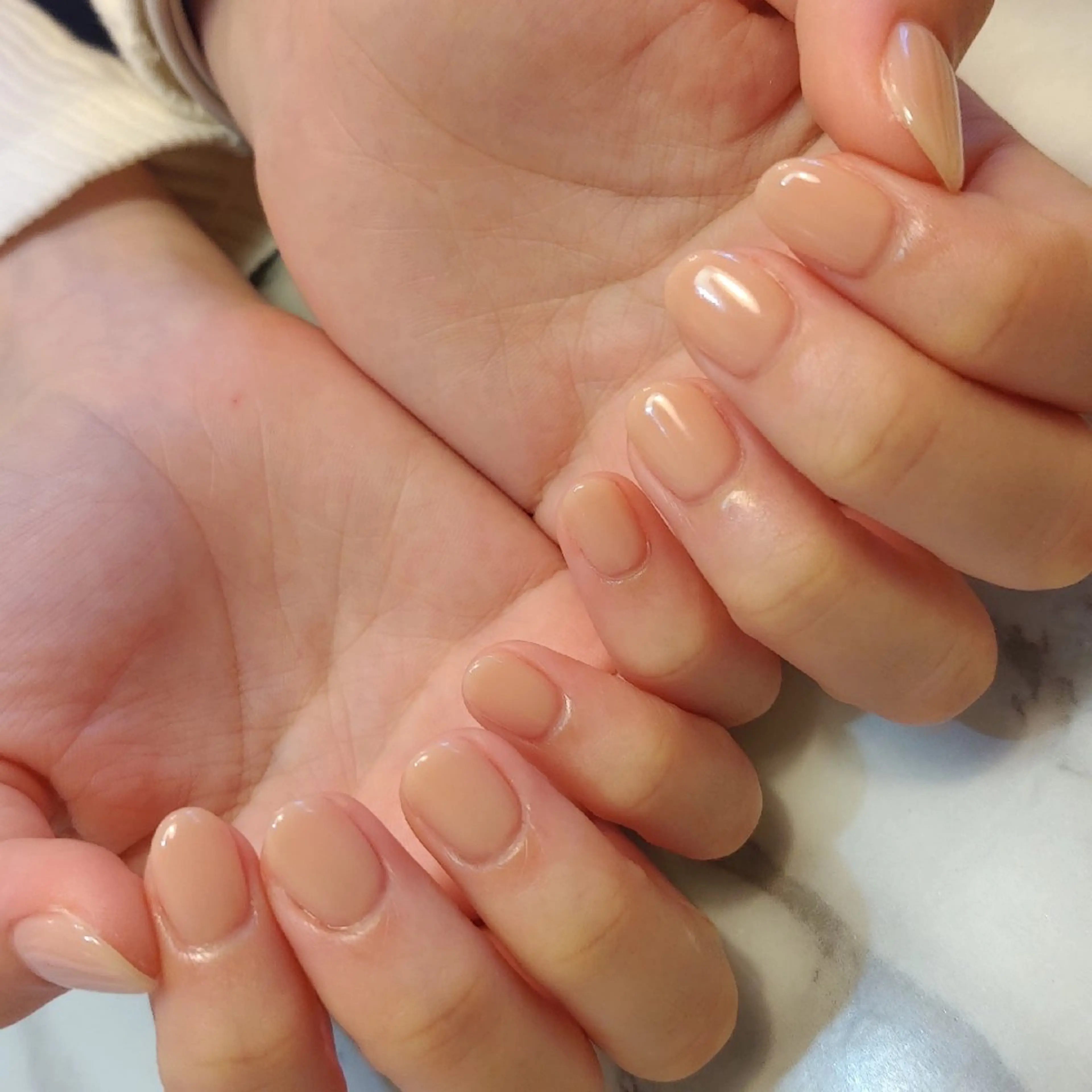 ネイル ワンカラーネイル ジェヌインネイル 河内のネイルデザイン