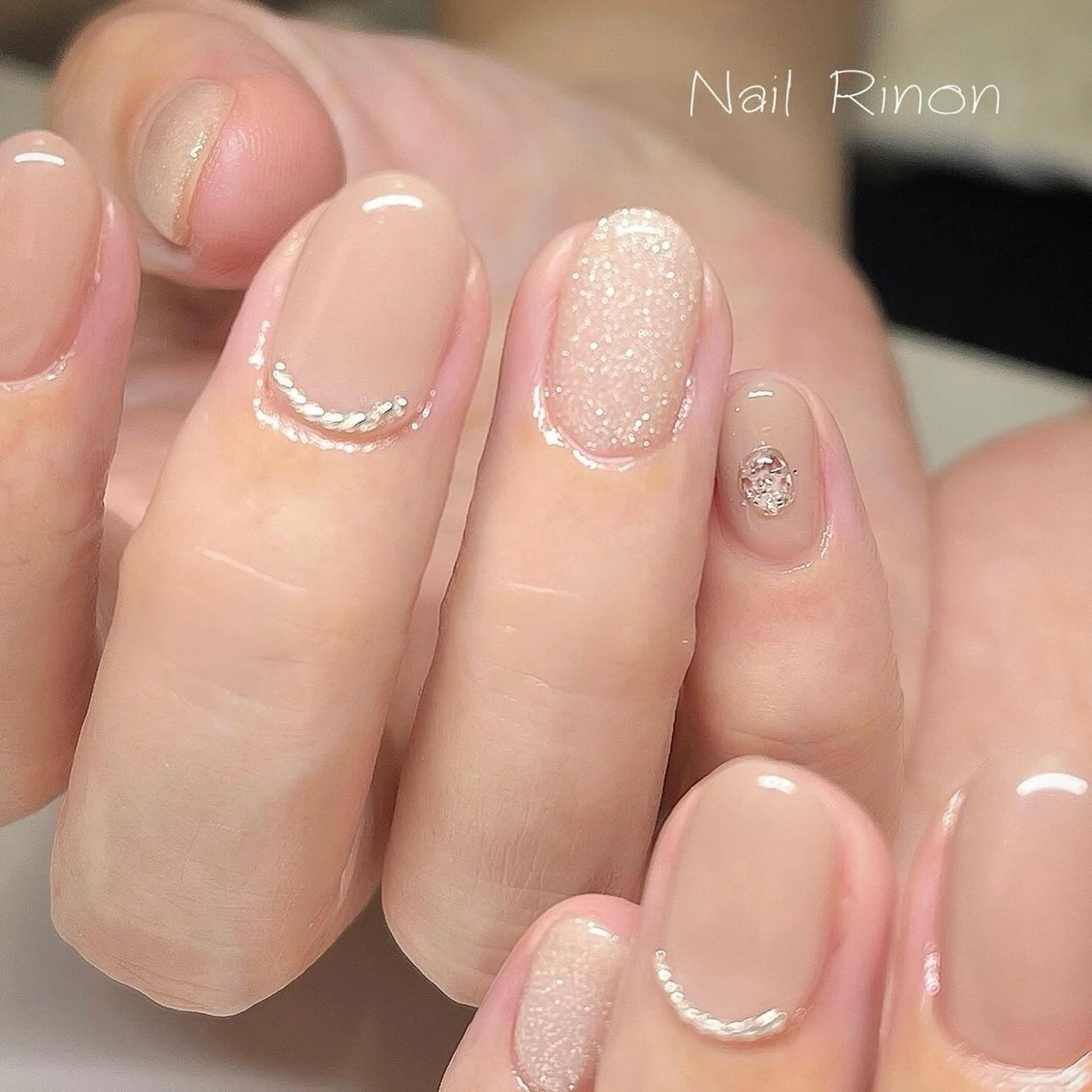 ネイル オフィスネイル ハンドネイル Nail Rinonのネイルデザイン