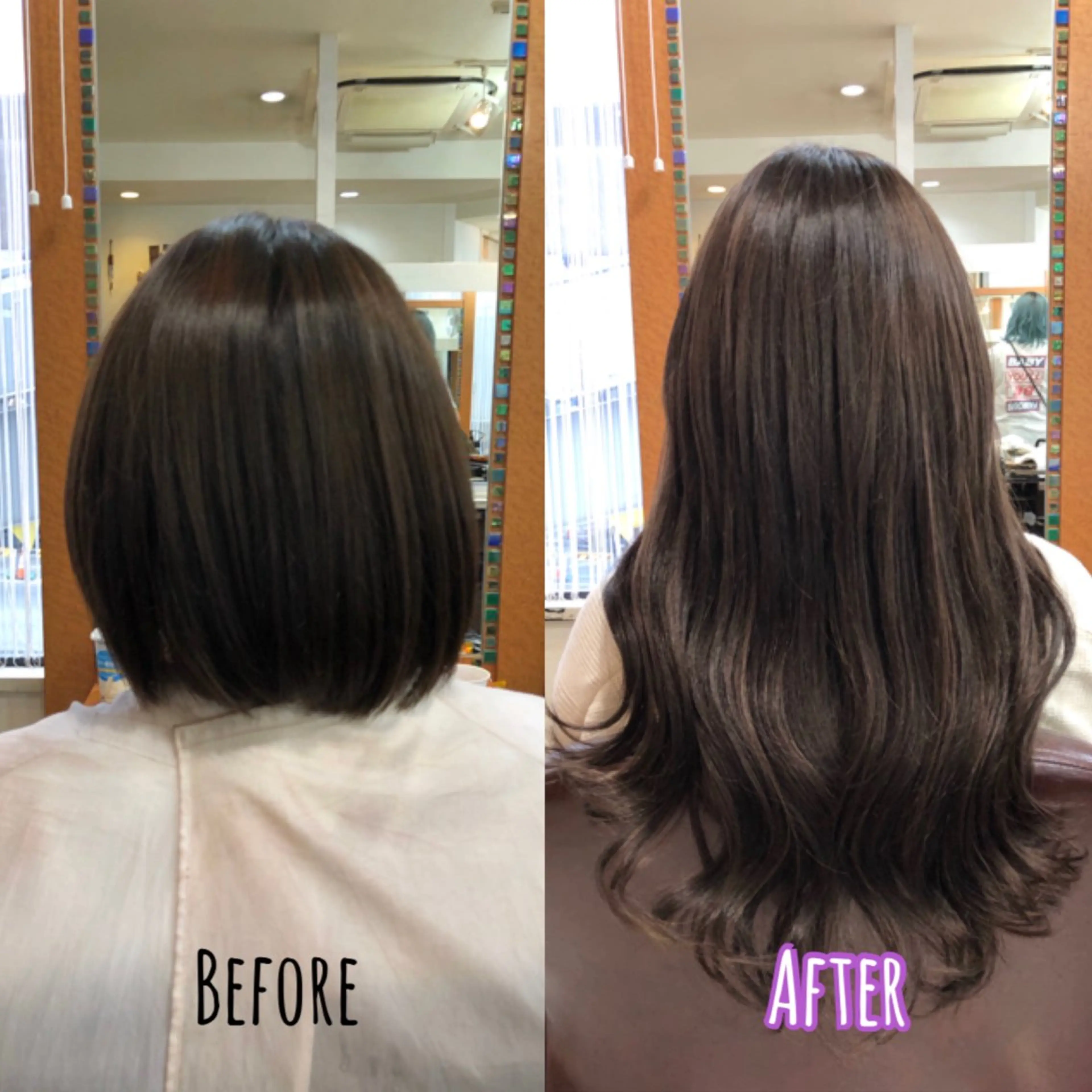 ロング カラー カット ヘアカラー エクステ ヘアセット 韓国ヘア🤍髪質改善 🇰🇷AKANEのヘアスタイル
