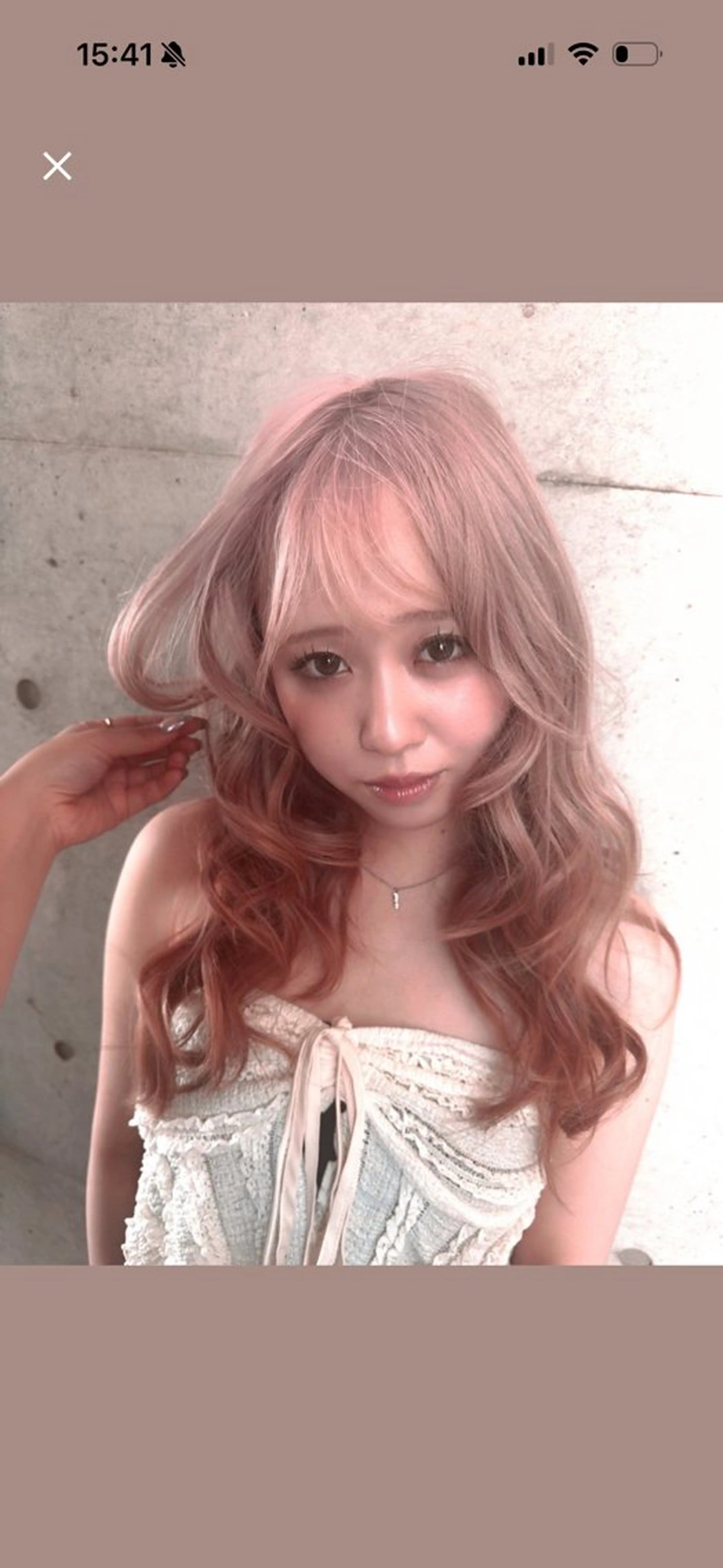 ロング カラー カット ヘアカラー ハイトーン/パーマ 大名　sakiのヘアスタイル