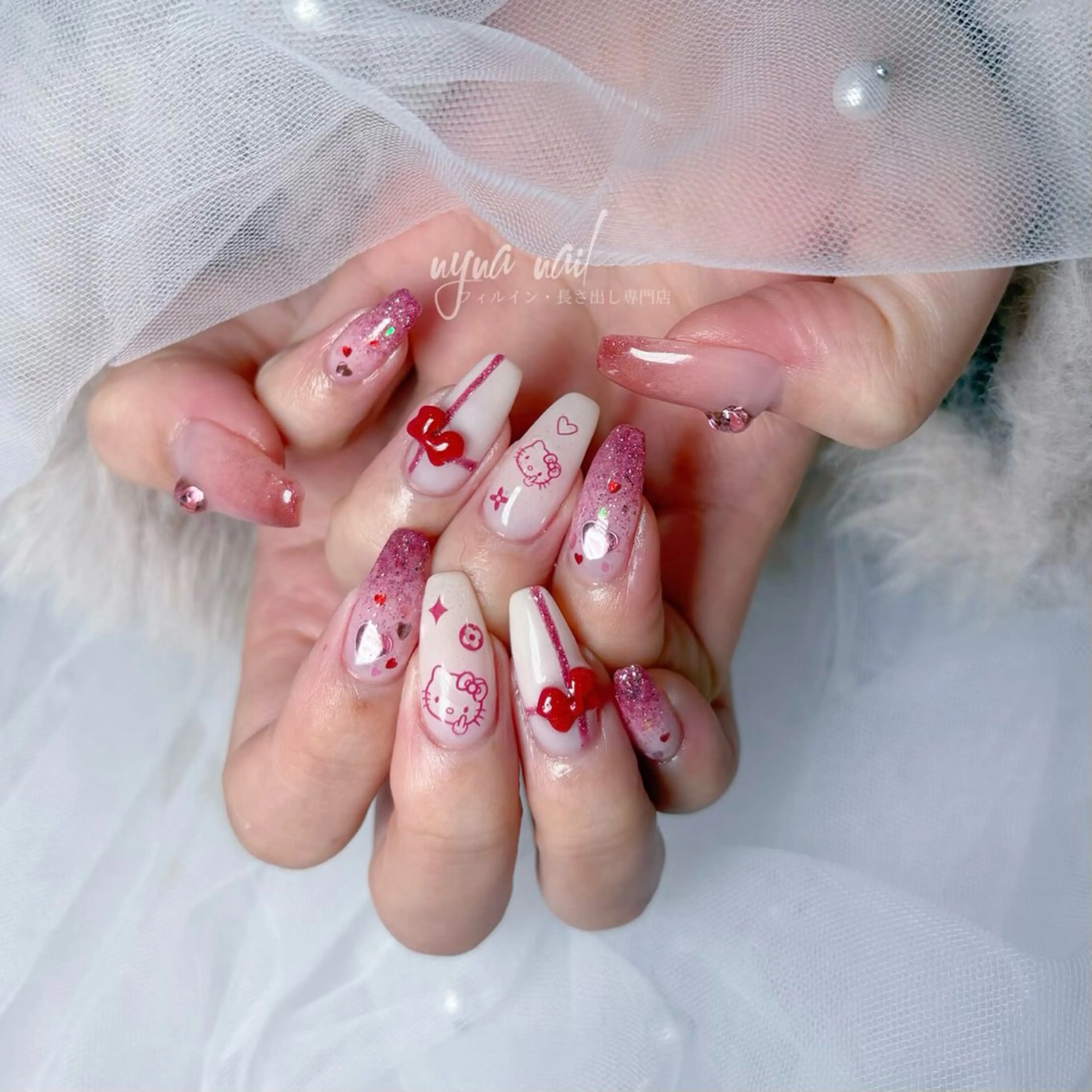 ネイル ハンドネイル 長さ出し専門 nynaのネイルデザイン