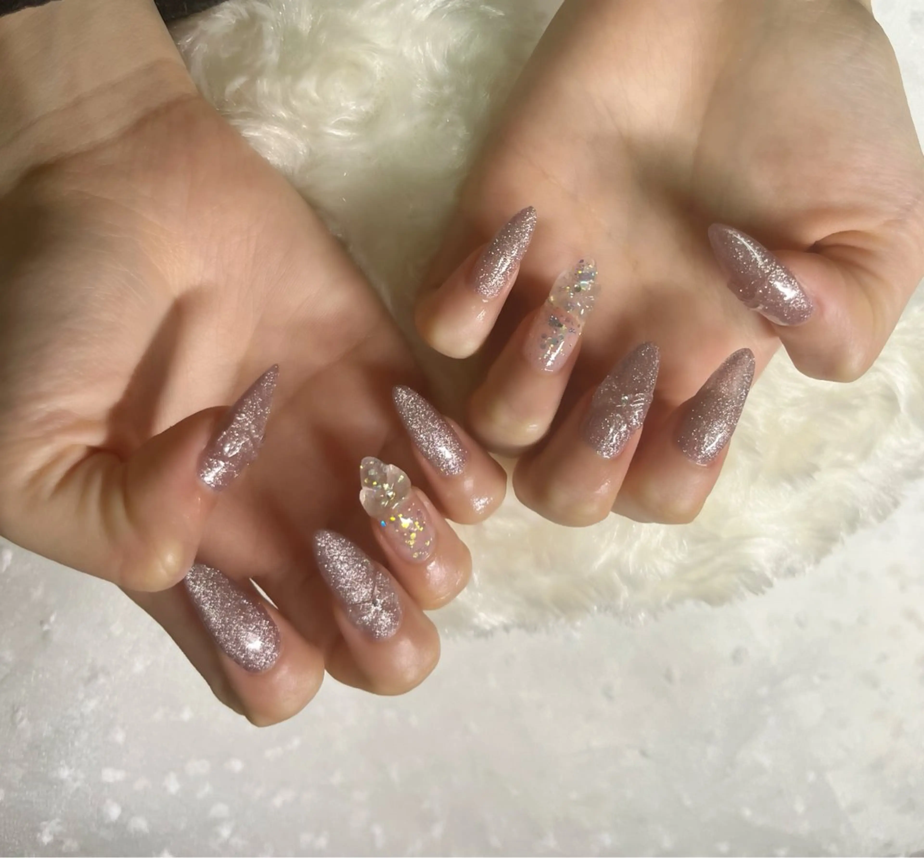 ネイル 長さ出し スカルプネイル ハンドネイル plaisir プレジールネイルのネイルデザイン