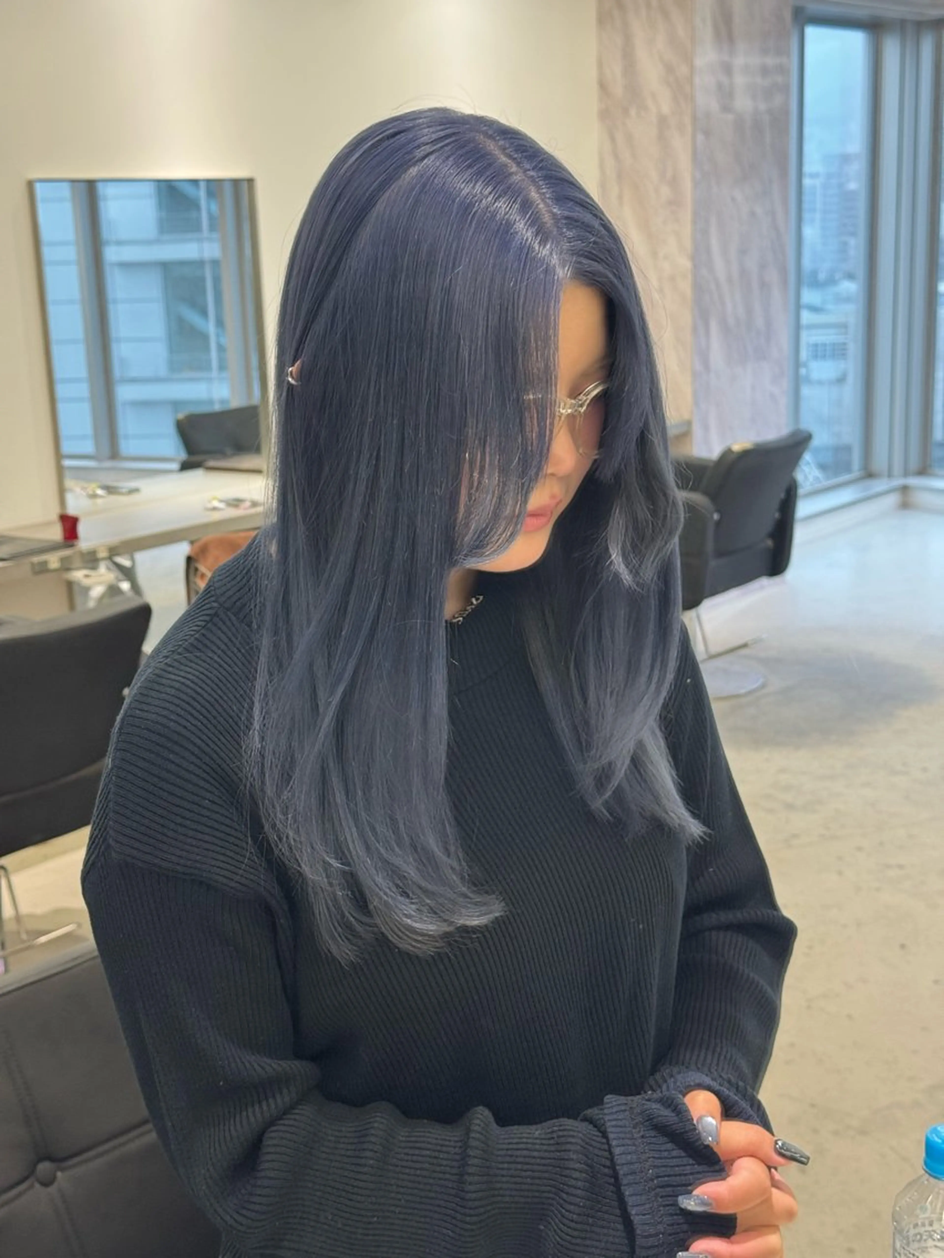 ロング カラー ヘアカラー トリートメント 店長　MANAMI ／ブリーチ／骨格ボブのヘアスタイル