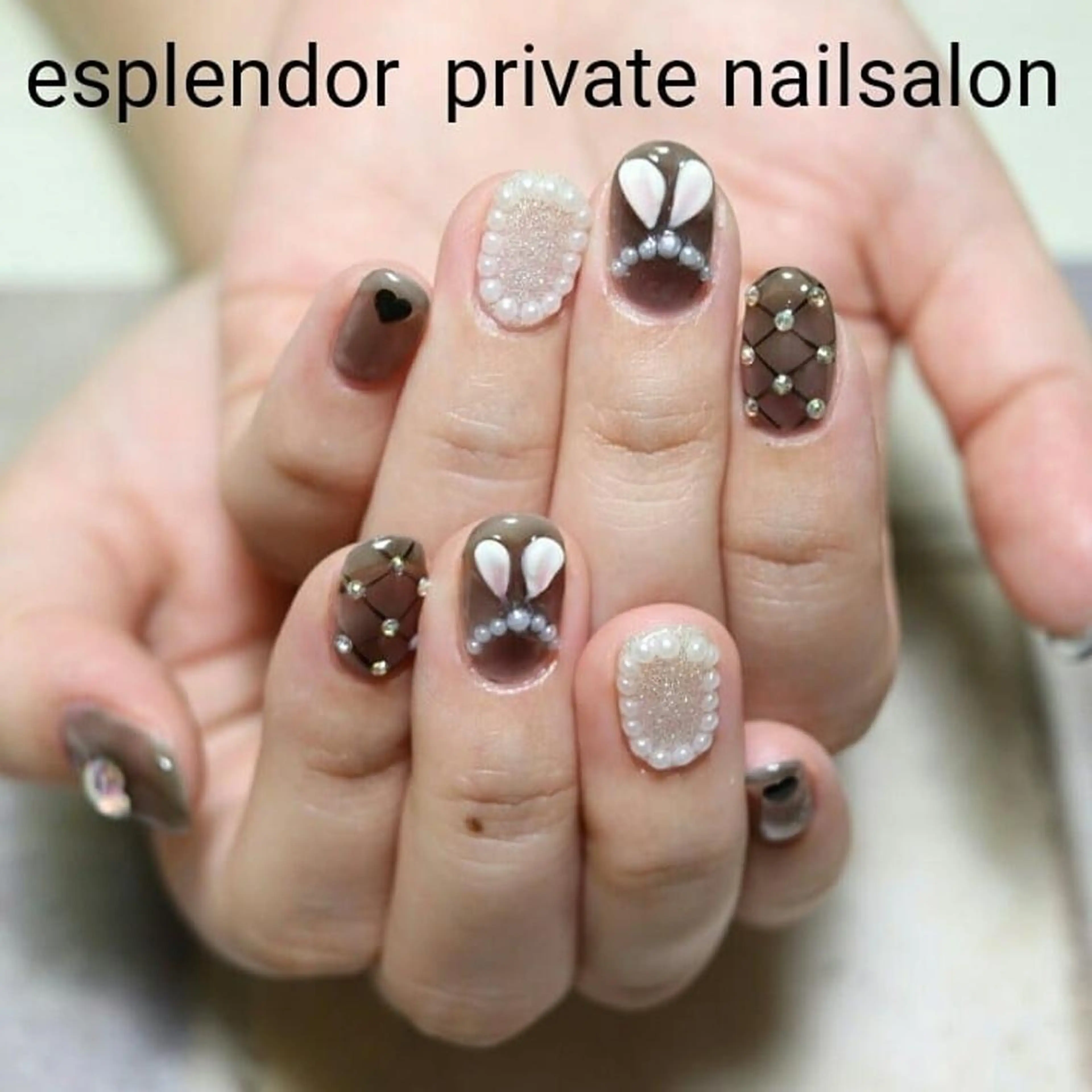 ネイル クリアネイル esplendor  小野寺のネイルデザイン
