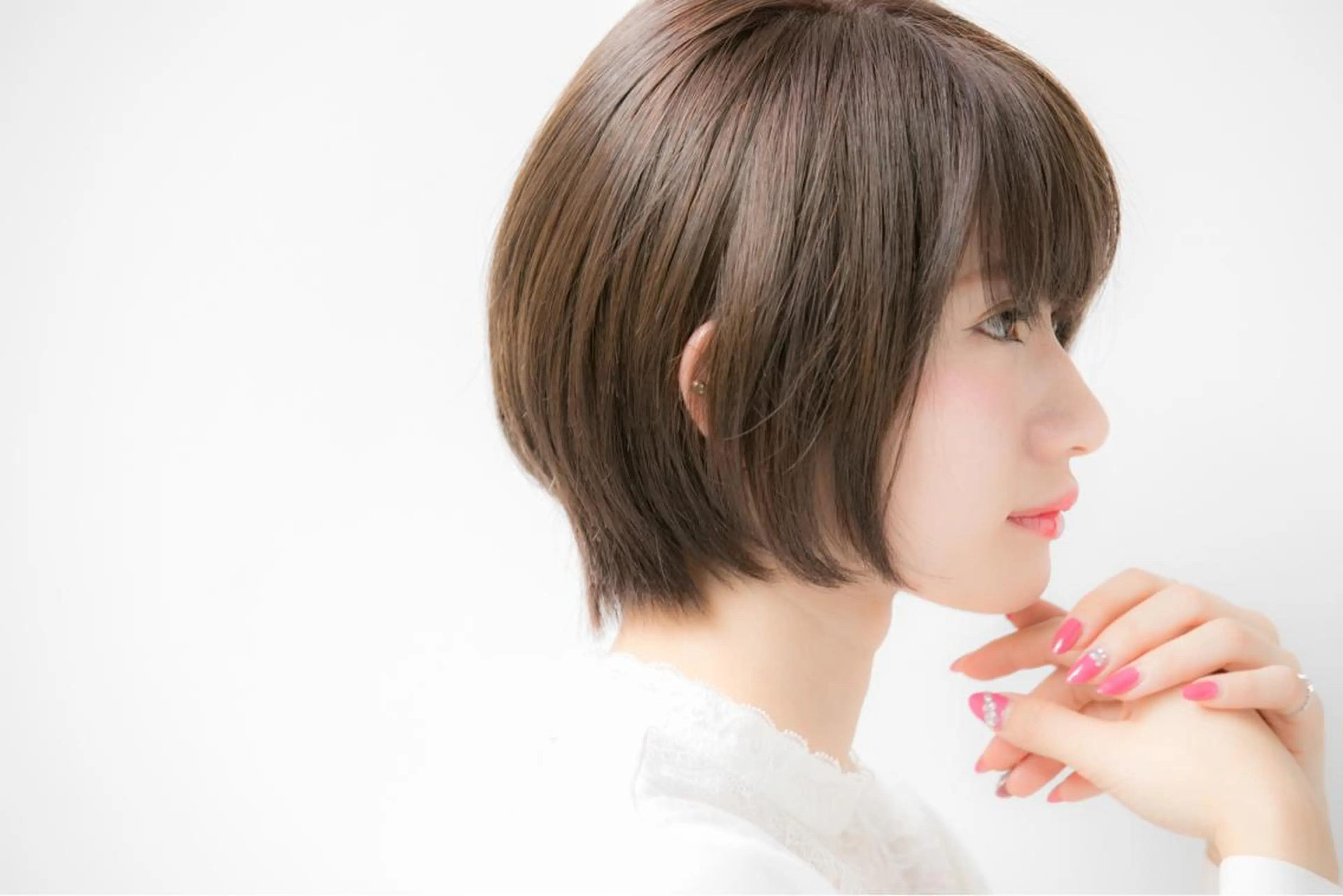 ショート カット 💎小顔前髪&髪質 改善カラー💎片桐のヘアスタイル