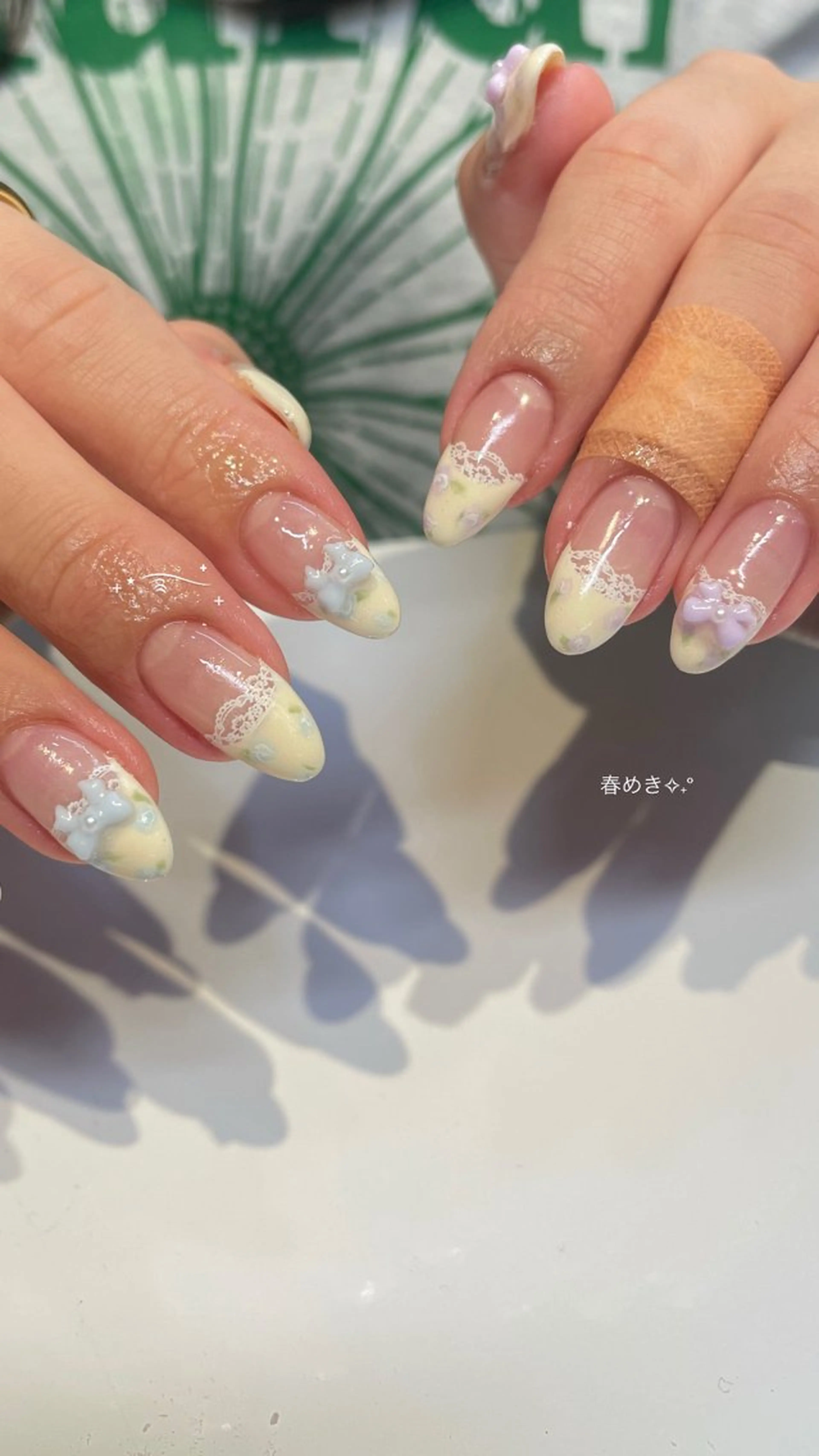 セミロング ハンドネイル Aki ୨୧のネイルデザイン