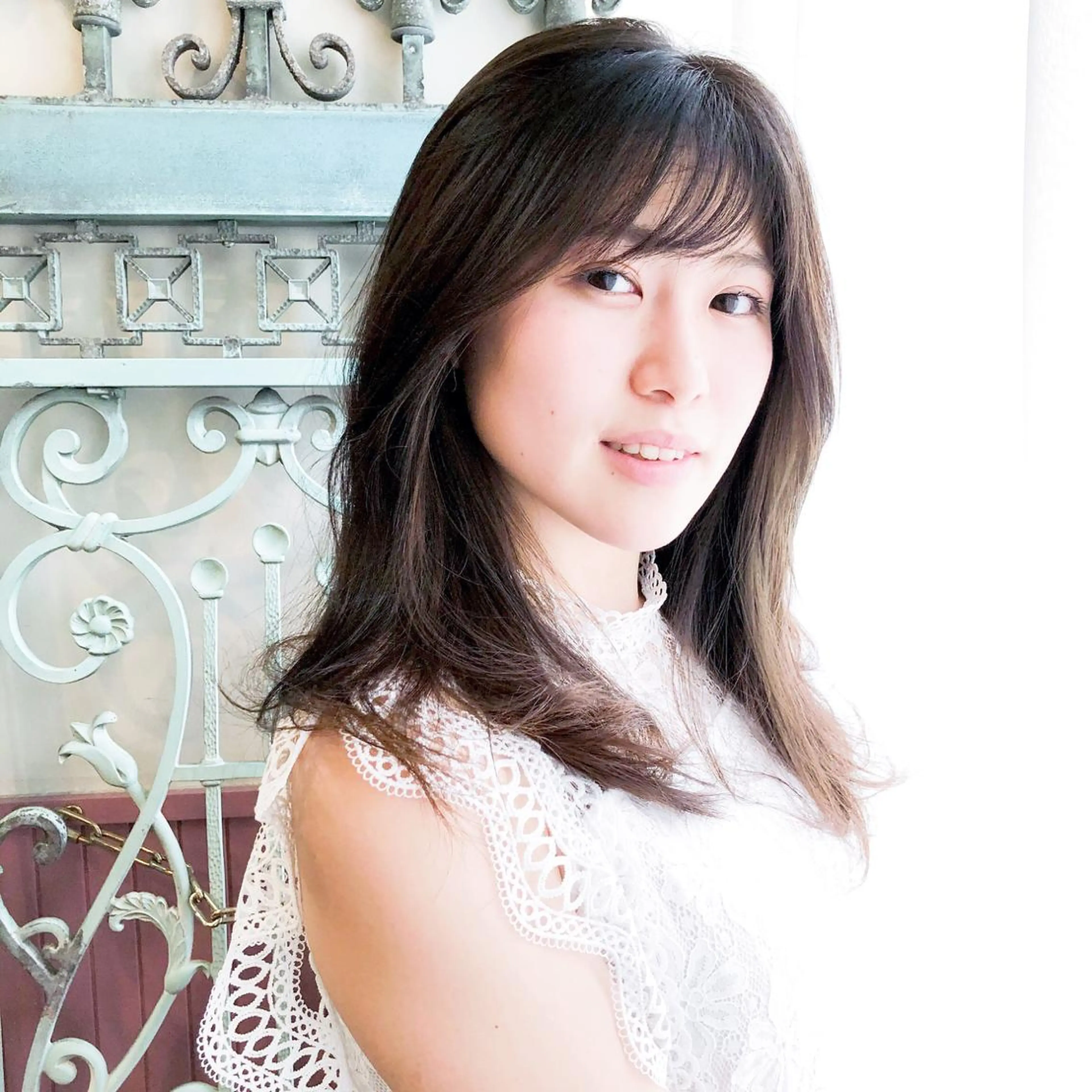 セミロング カラー パーマ ヘアアレンジ 表参道Lise おおいしおりのヘアスタイル