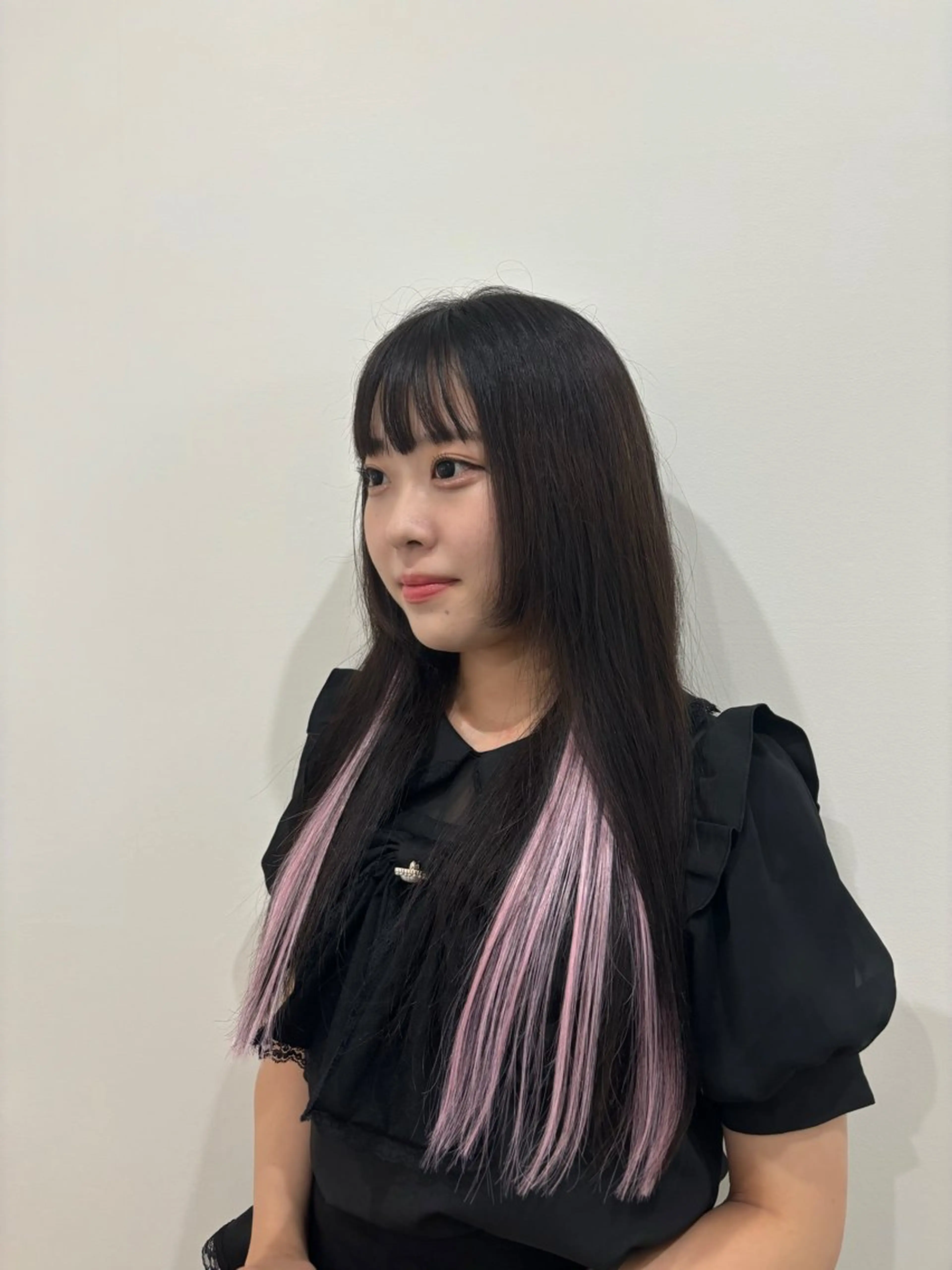 ロング エクステ 美容室ORIKA AI レイヤーカットのヘアスタイル